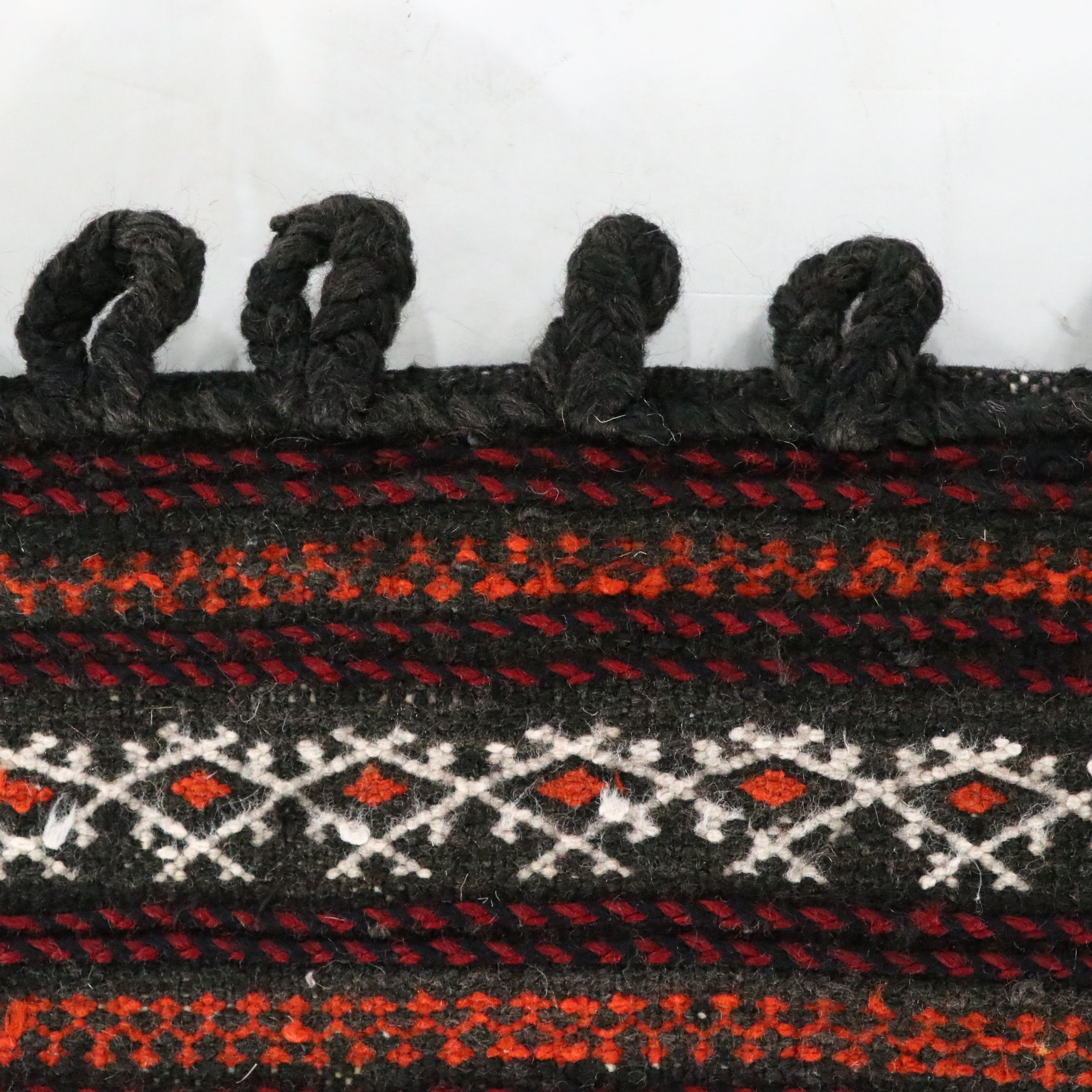 Handmade Afghan Mixed Technique Saddle or Storage Bag