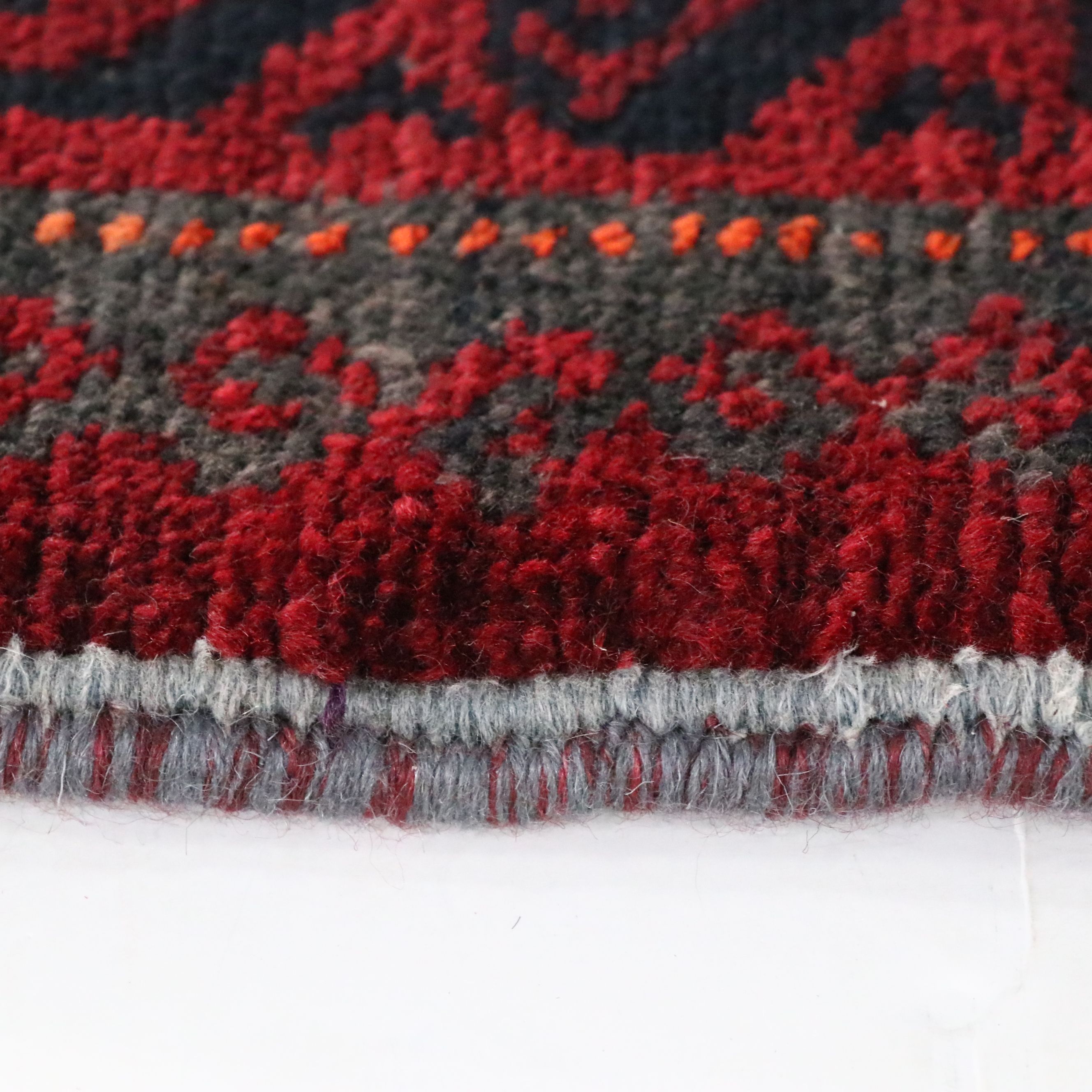 Handmade Afghan Mixed Technique Saddle or Storage Bag