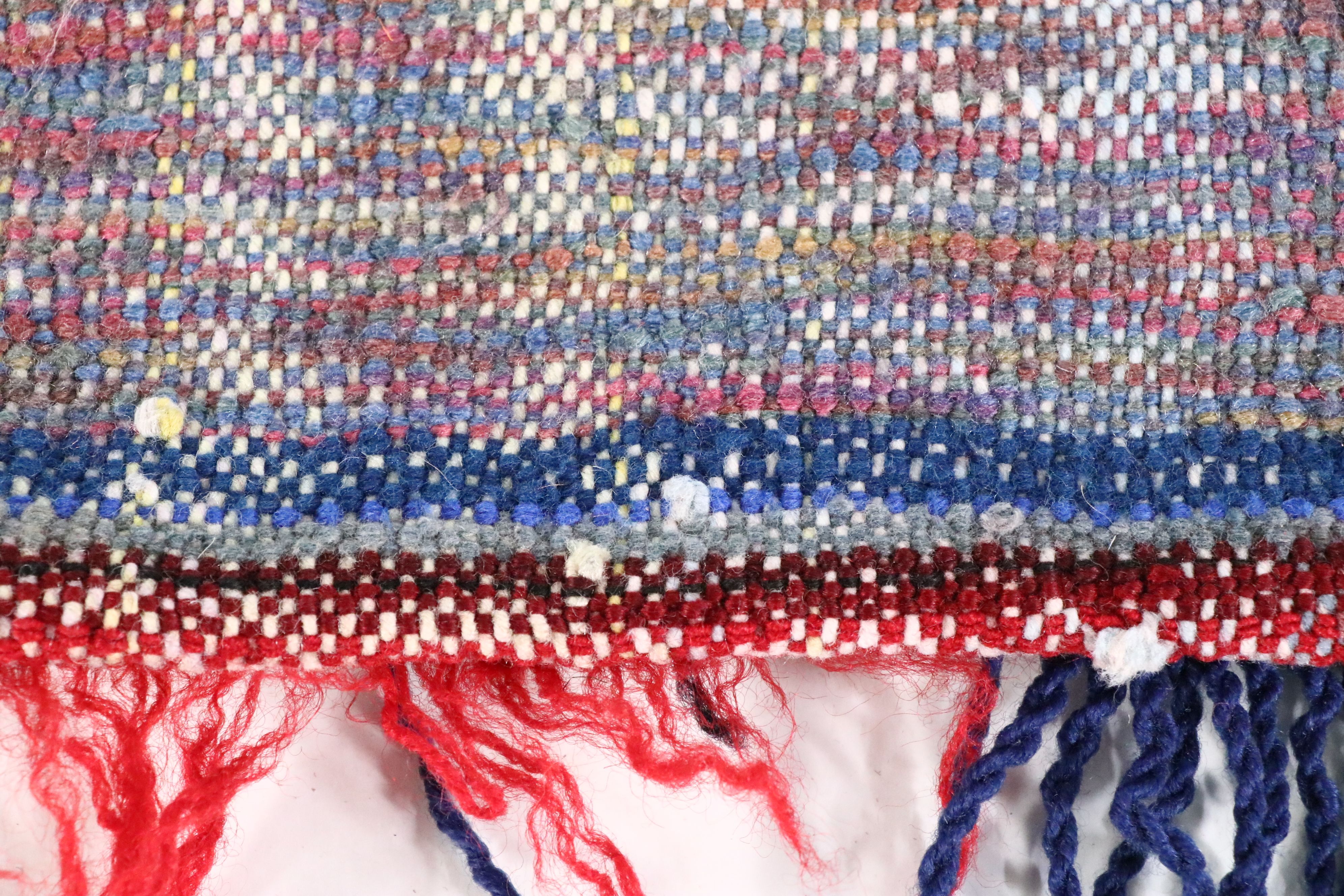 Handmade Afghan Mixed Technique Saddle or Storage Bag