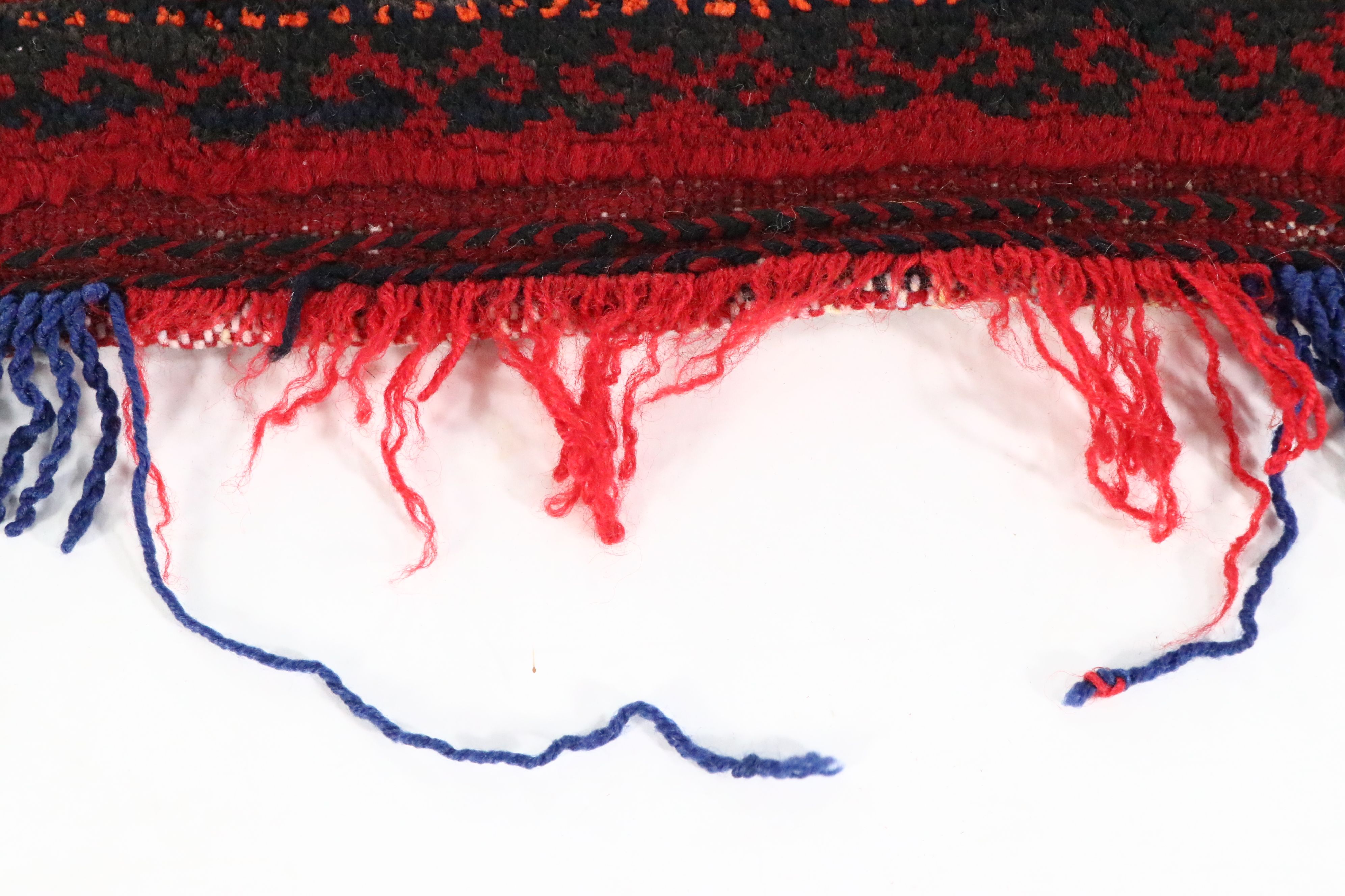 Handmade Afghan Mixed Technique Saddle or Storage Bag