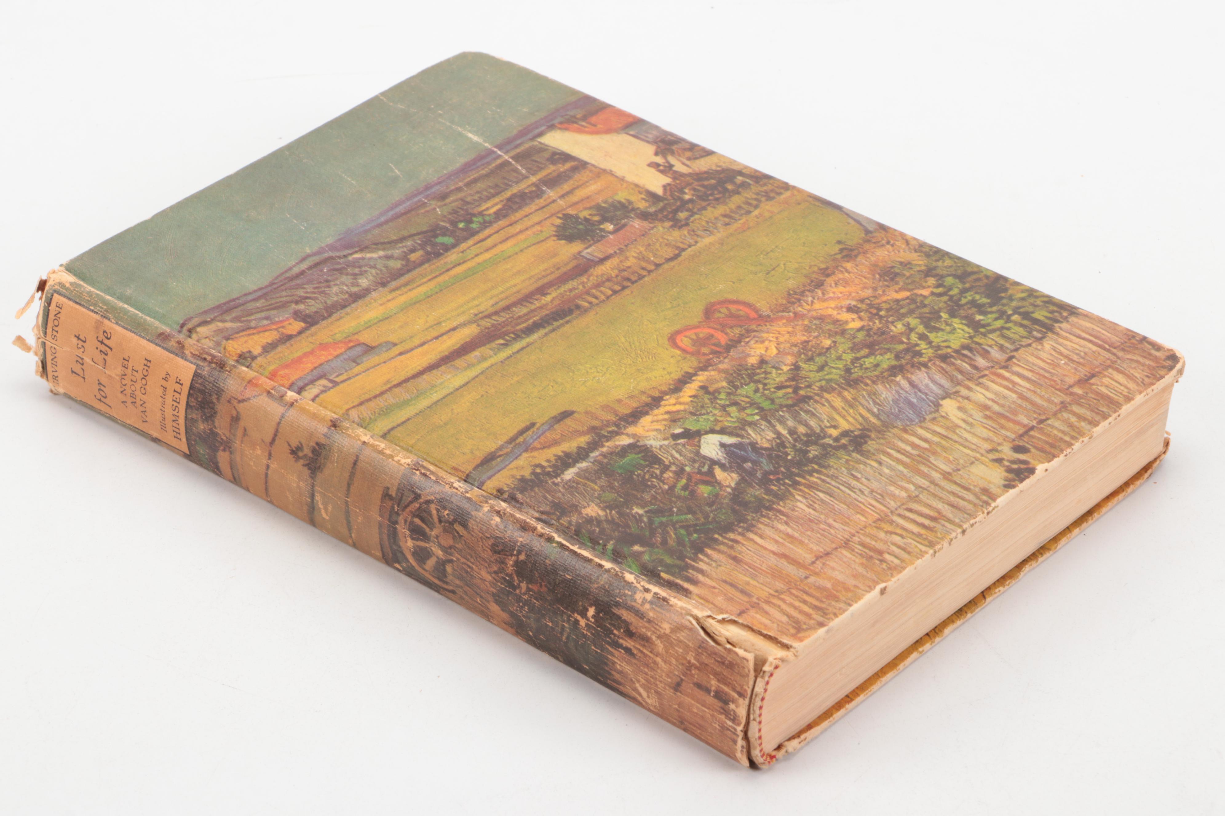 Illustrated "Lust for Life: A Novel of Vincent van Gogh" by Irving Stone, 1953