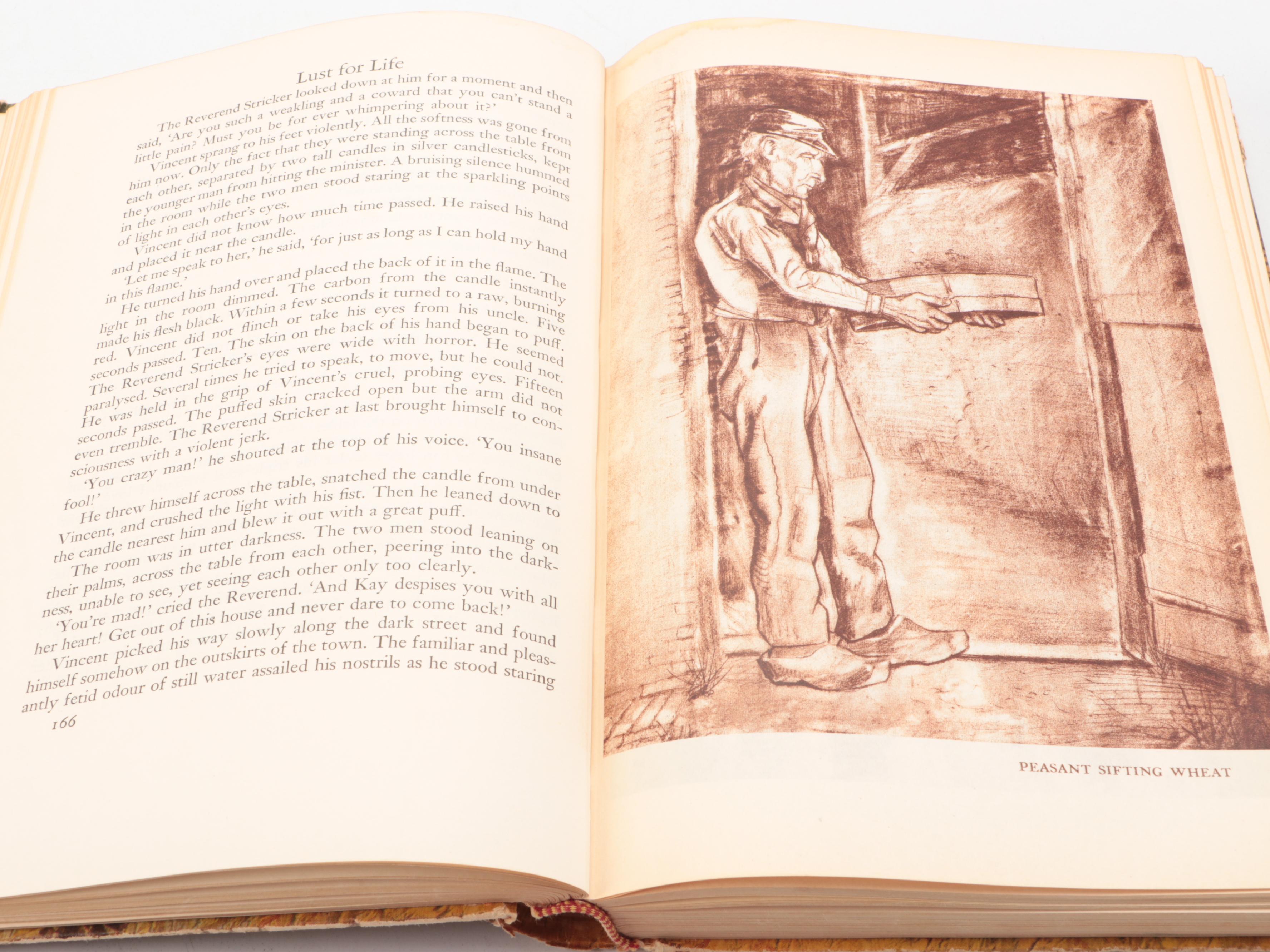 Illustrated "Lust for Life: A Novel of Vincent van Gogh" by Irving Stone, 1953
