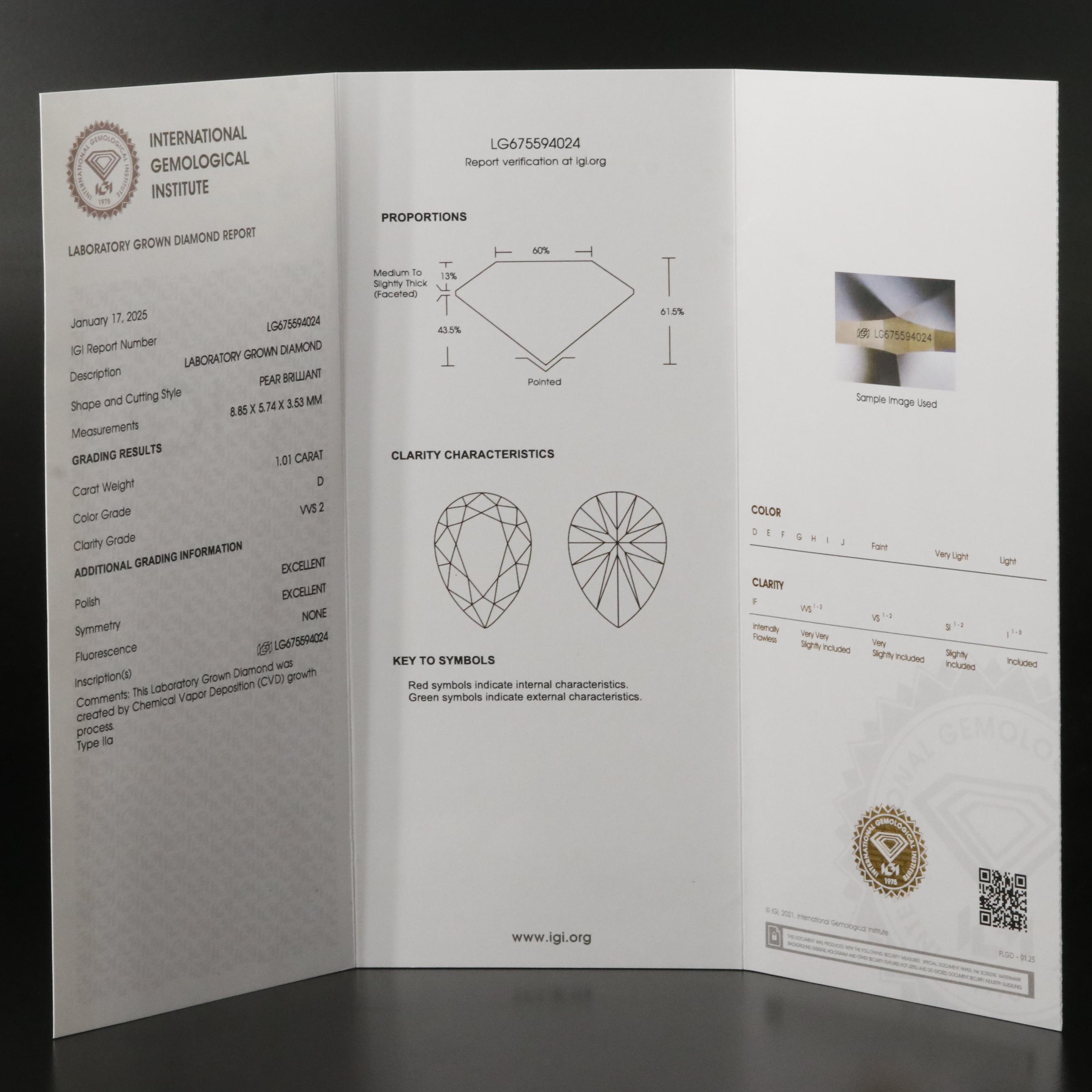 Platinum 2.01 CTW Lab Grown Diamond Toi et Moi Ring with IGI Reports