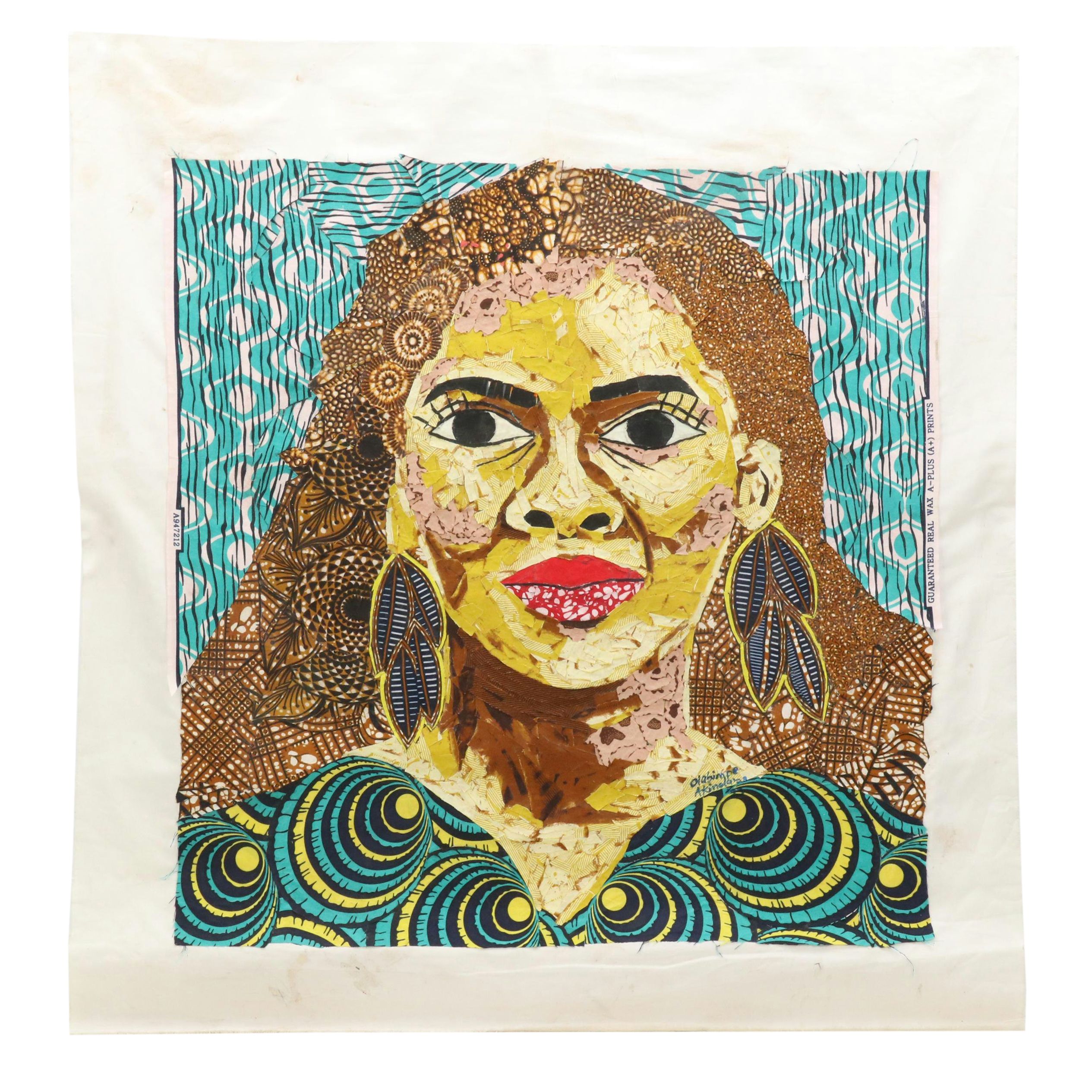 Stylized Collage Portrait "Beauty," 2023