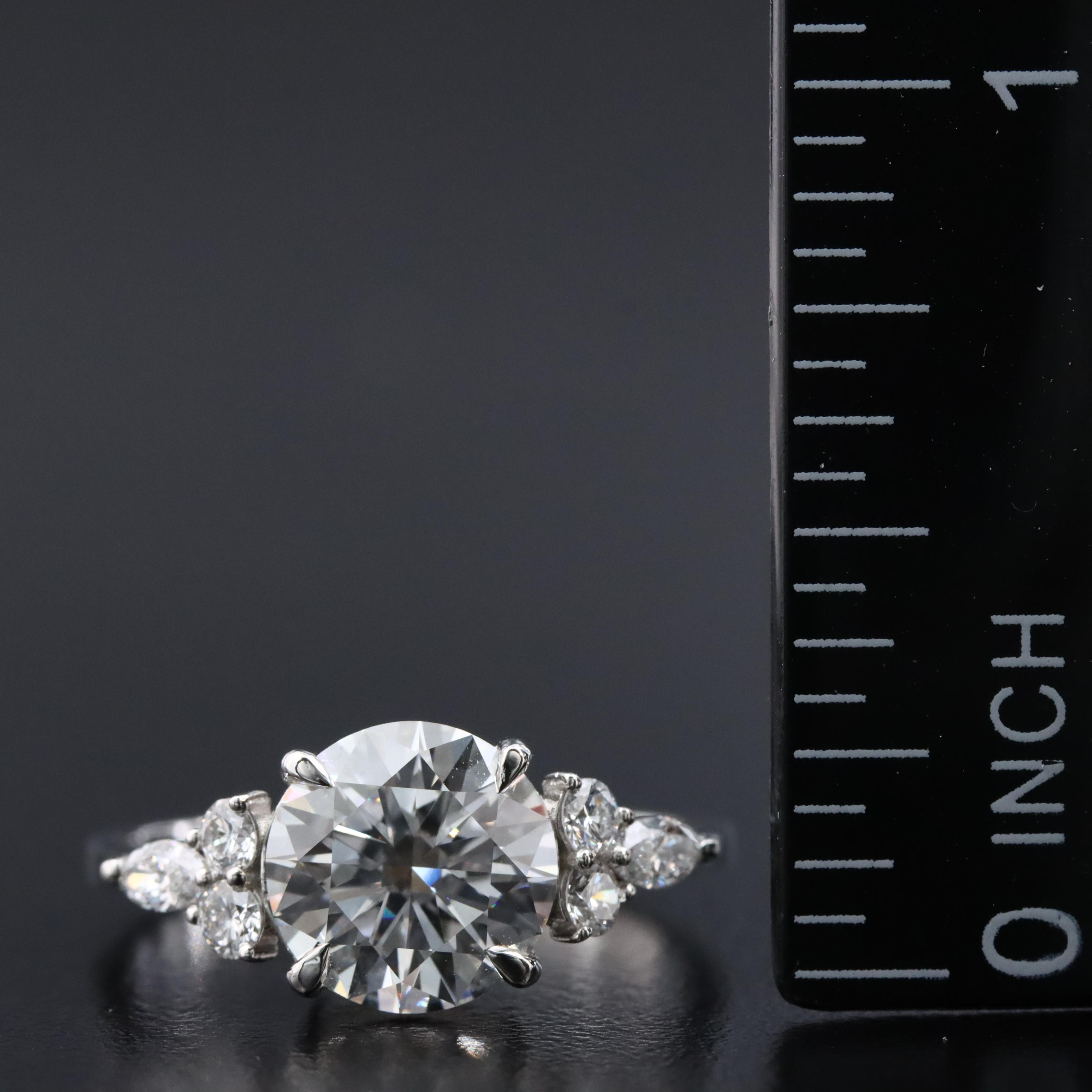 Platinum 2.39 CTW Lab Grown Diamond Ring with IGI Report