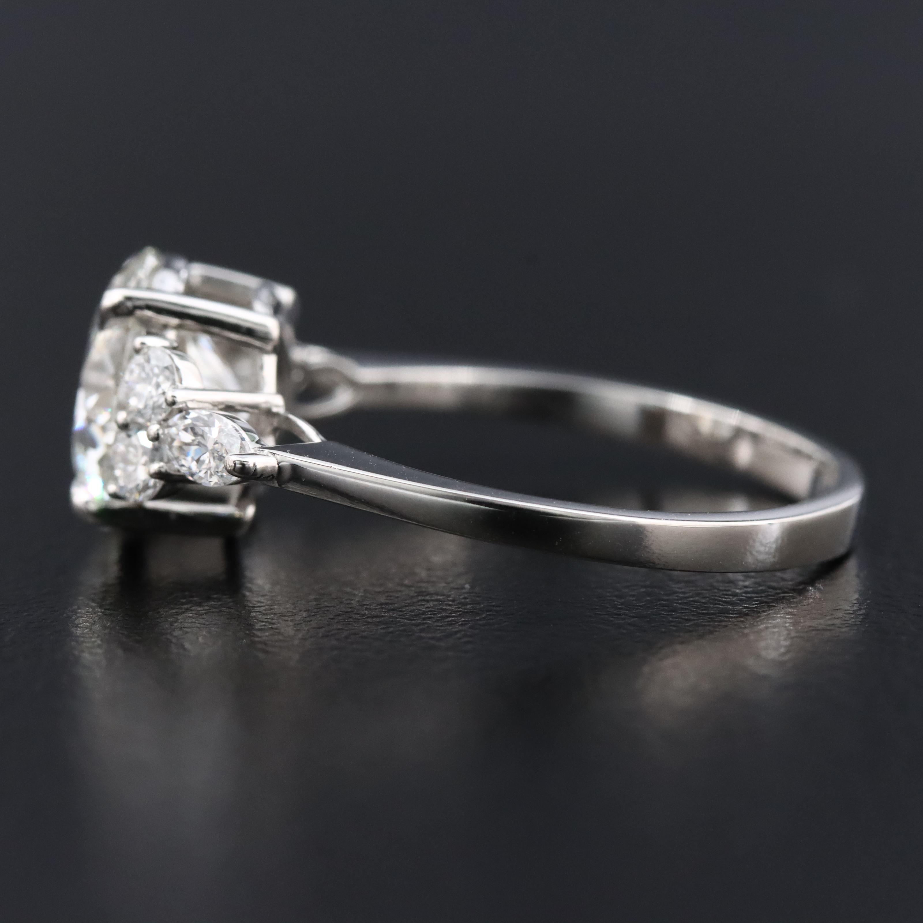 Platinum 2.39 CTW Lab Grown Diamond Ring with IGI Report