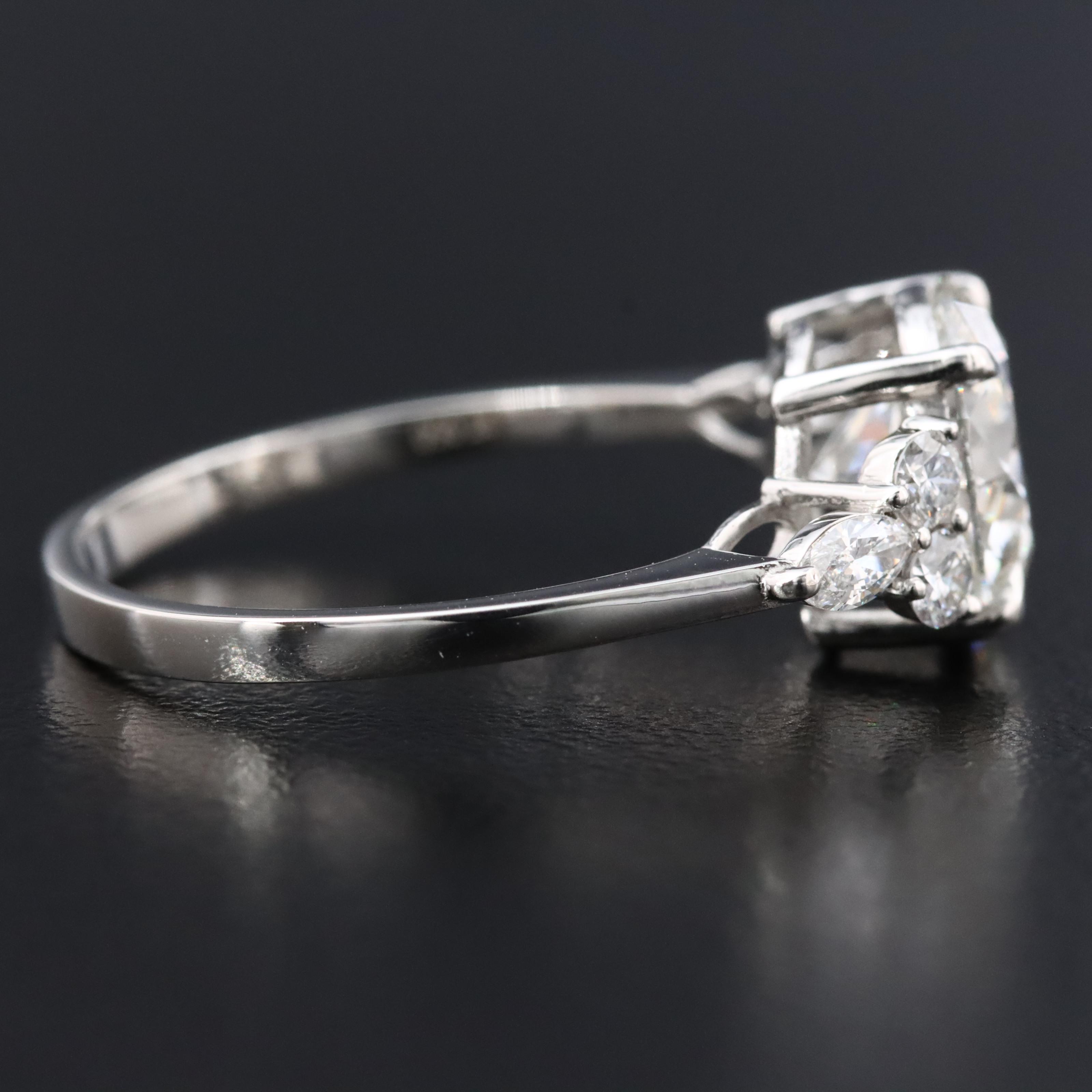 Platinum 2.39 CTW Lab Grown Diamond Ring with IGI Report
