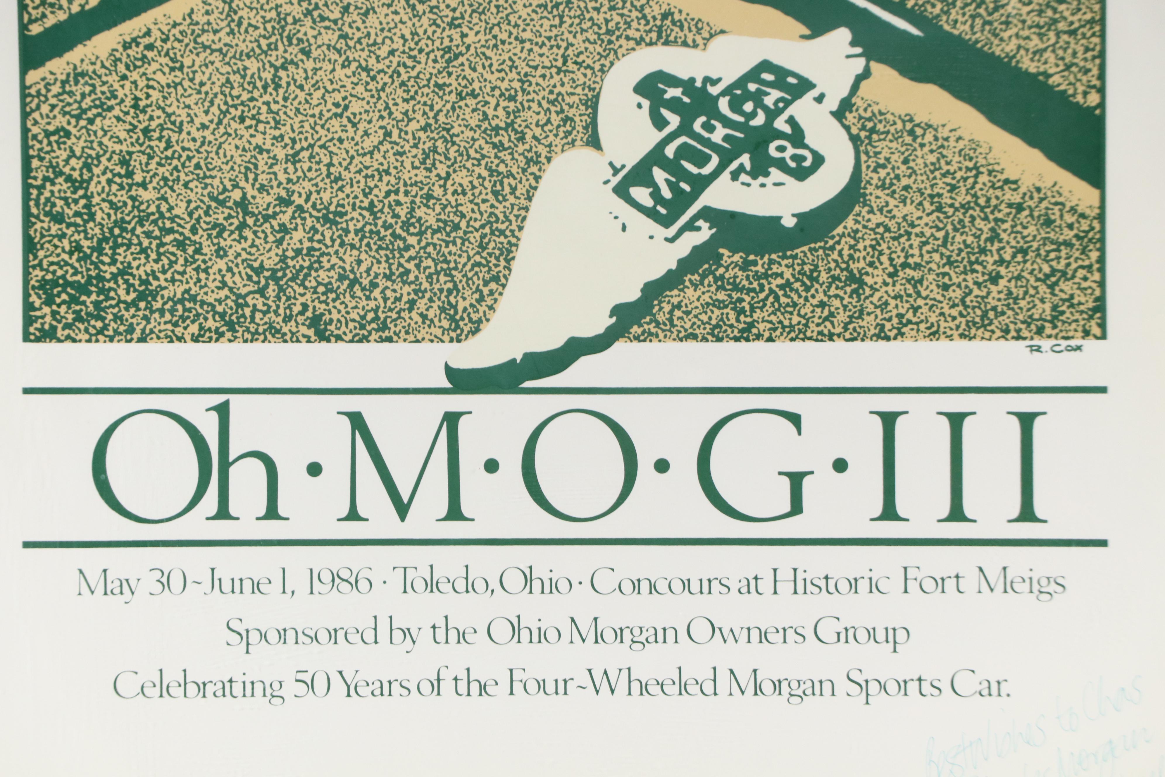 Ohio Morgan Owner's Group Serigraph Designed by R. Cox, 1986