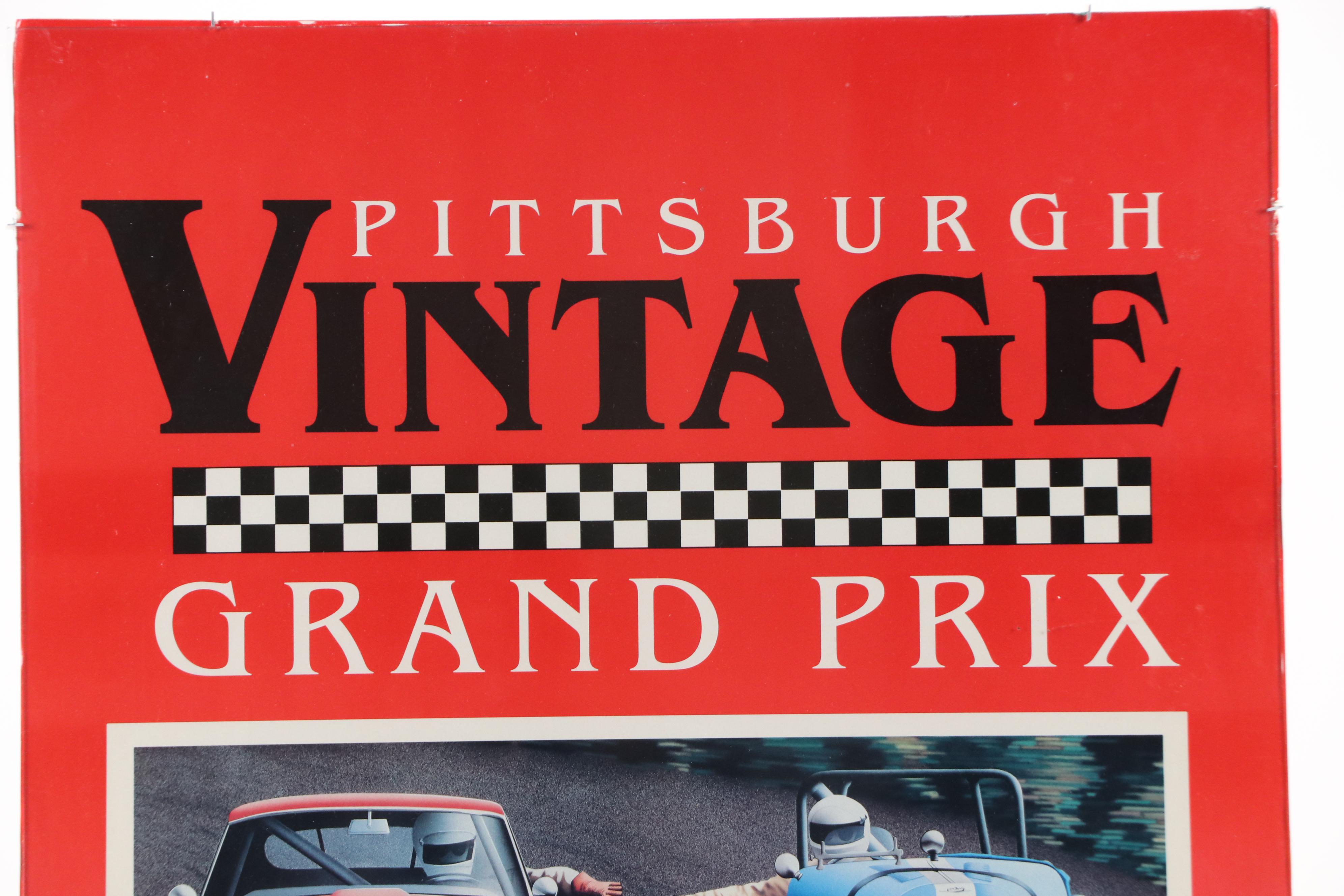 Pittsburgh Vintage Grand Prix Offset Lithograph Poster, 1989