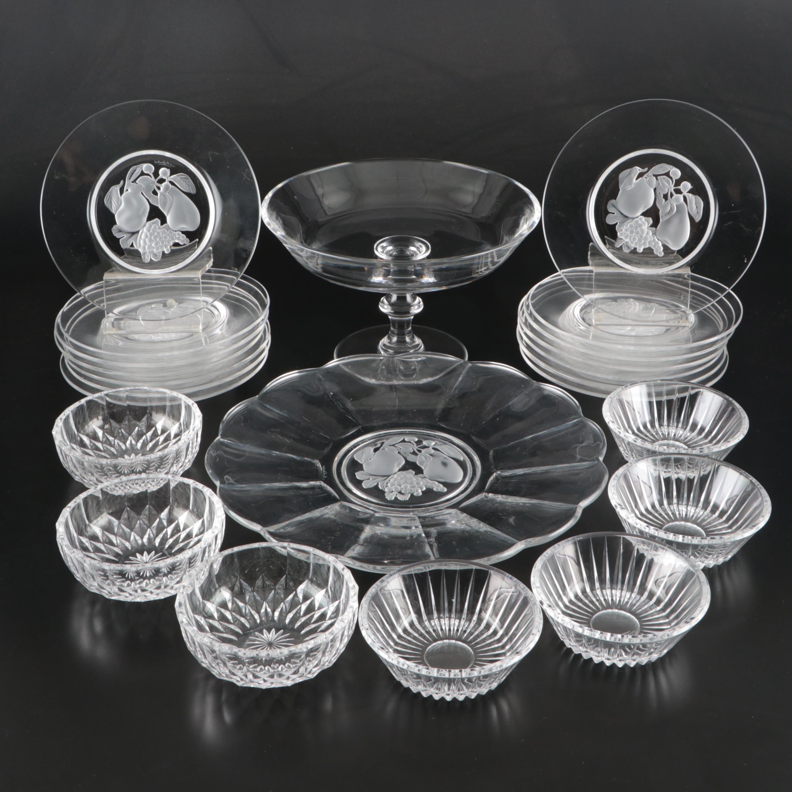 Val St. Lambert "Brussels" and Other Table and Serving Pieces