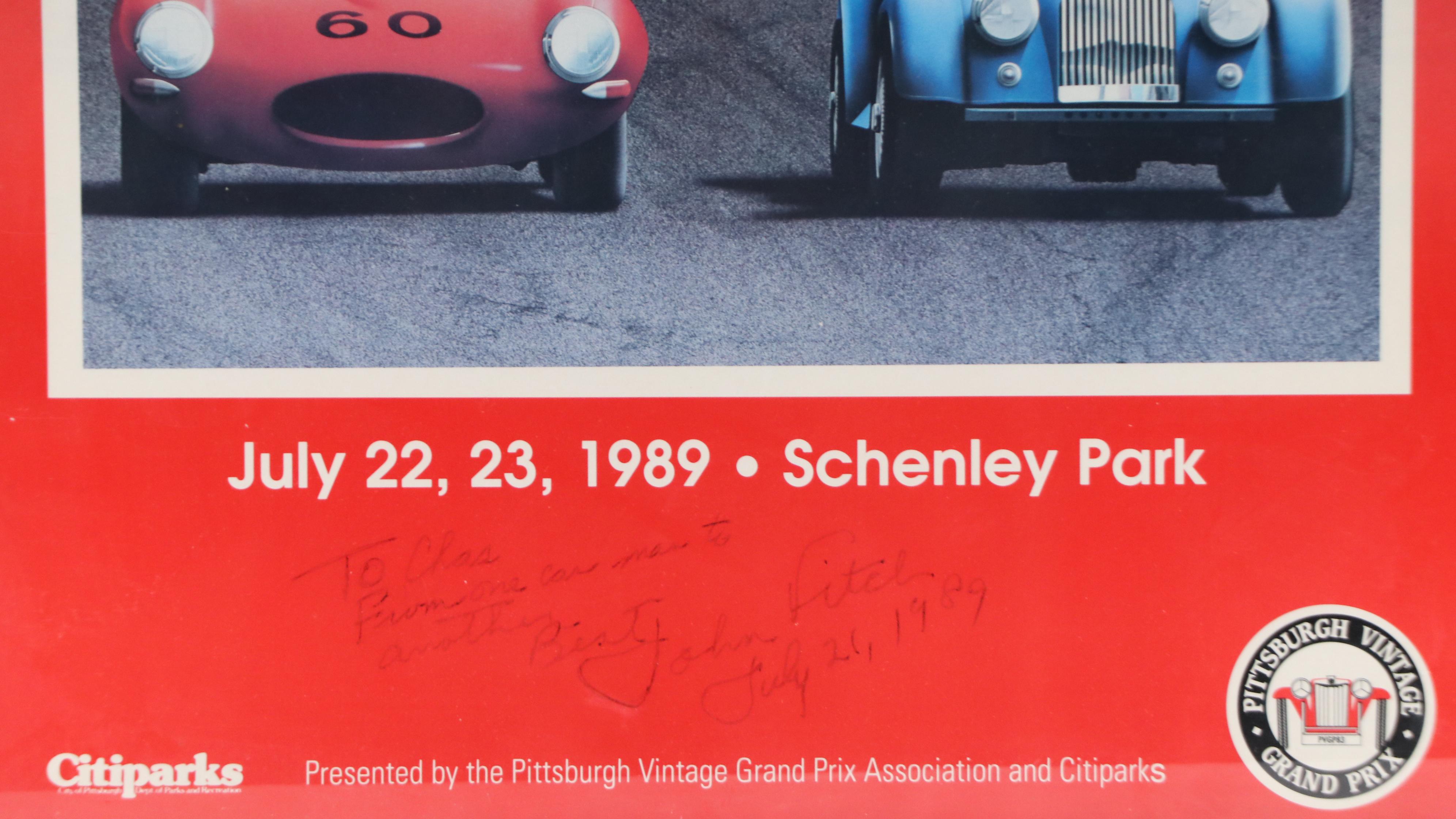 Pittsburgh Vintage Grand Prix Offset Lithograph Poster, 1989