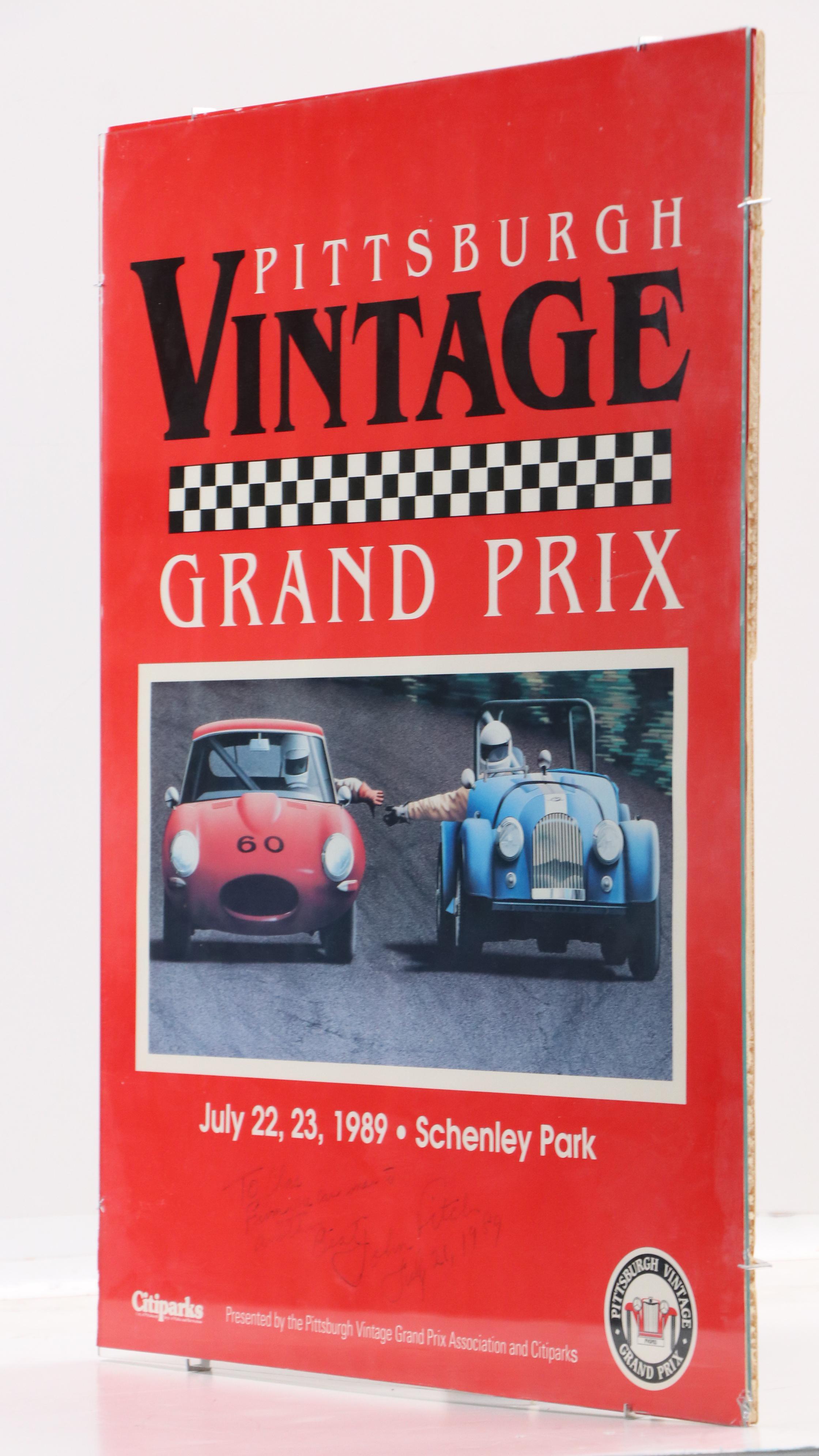 Pittsburgh Vintage Grand Prix Offset Lithograph Poster, 1989