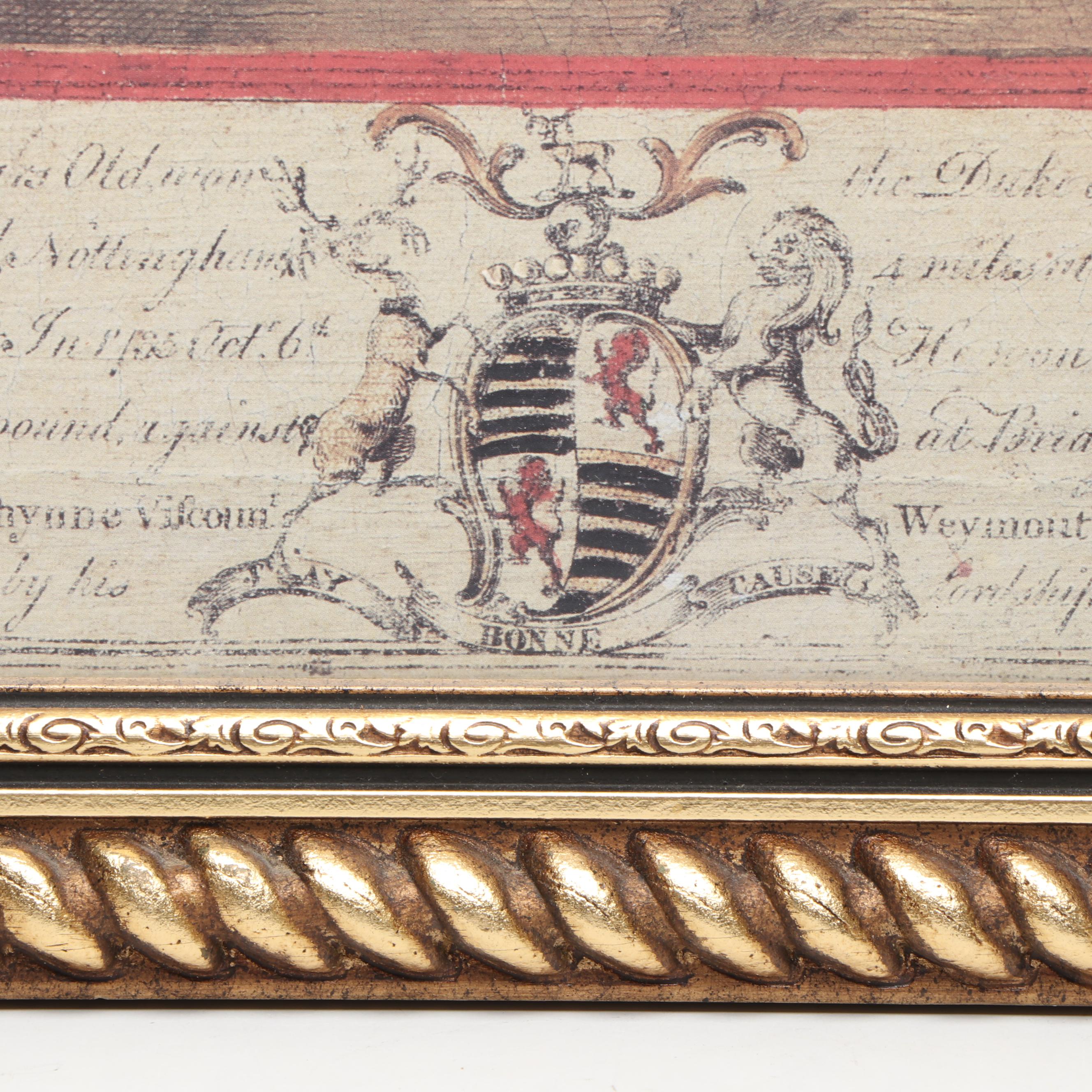 The Bombay Company "Black Horse" and "Roan Horse" Framed Lithographs