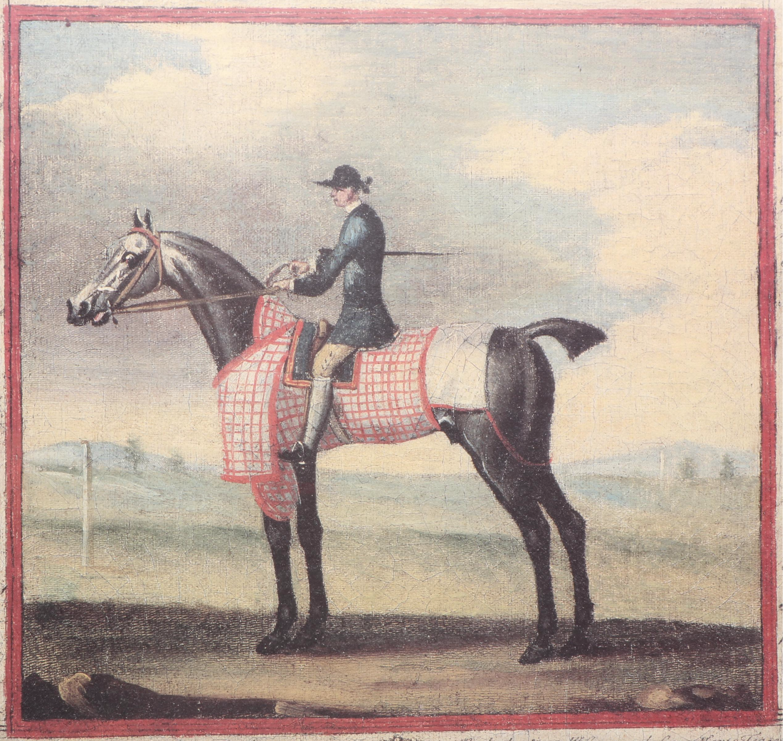 The Bombay Company "Black Horse" and "Roan Horse" Framed Lithographs