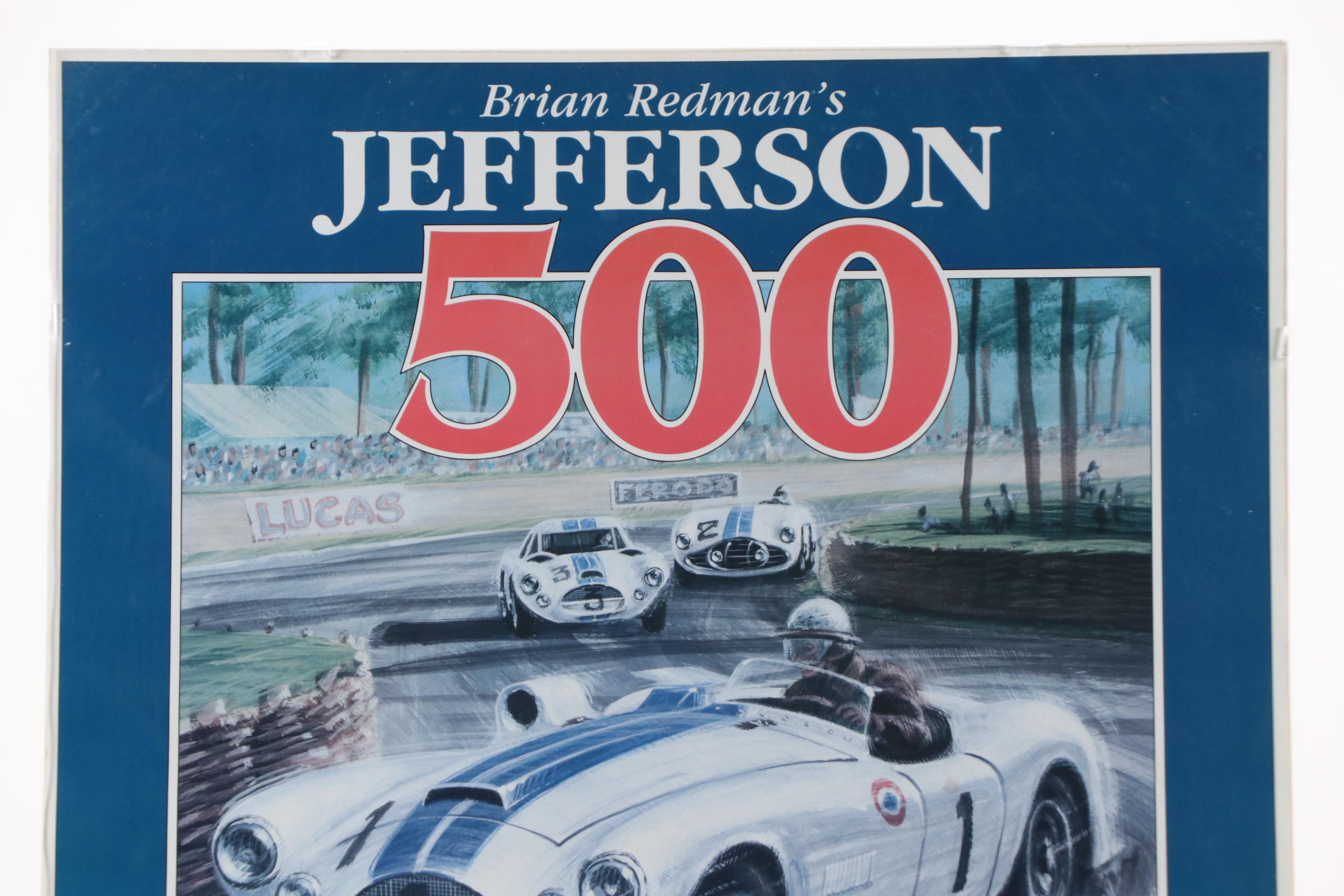 Jefferson 500 Offset Lithograph After A. Buttrick with Event Ticket, 1996