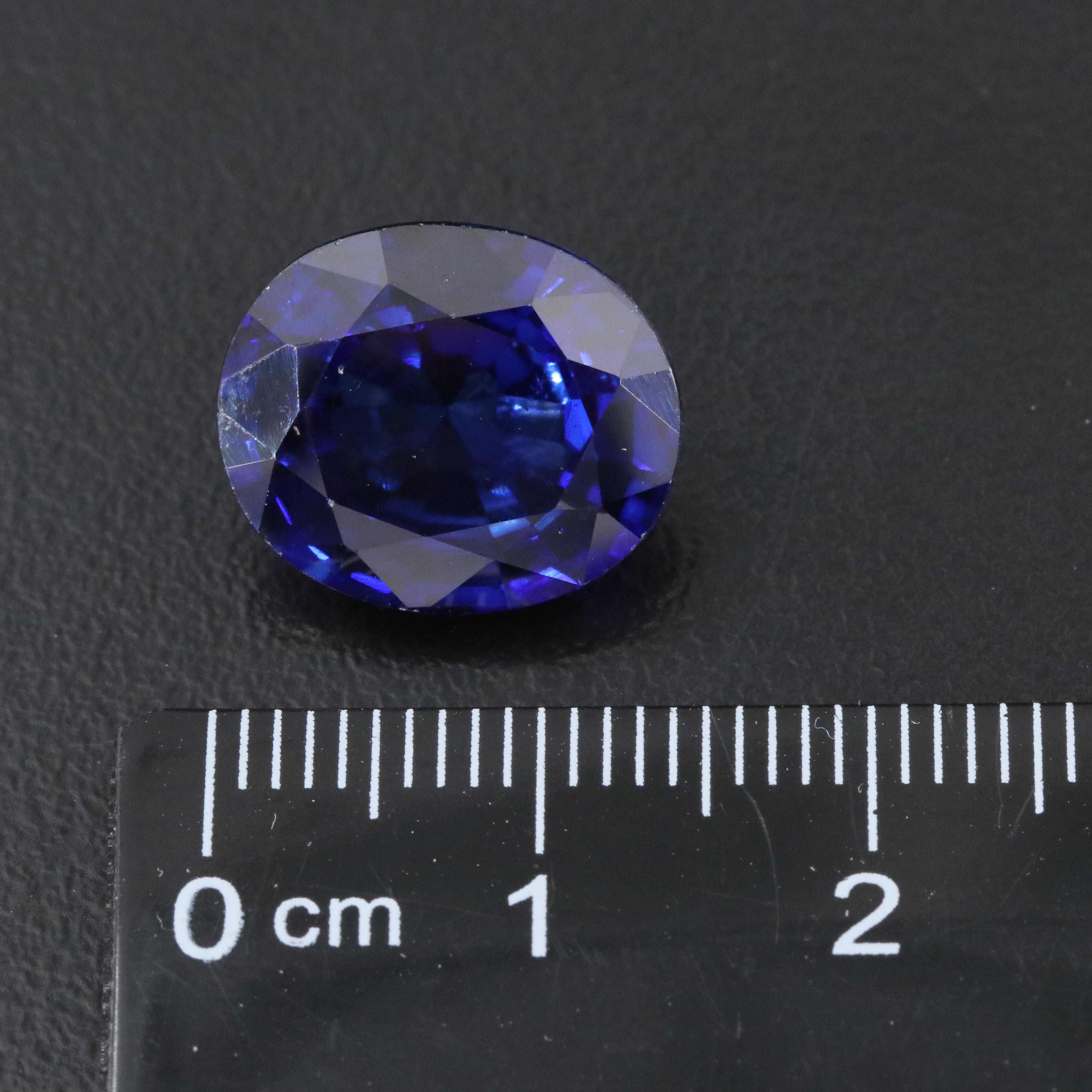 Loose 10.55 CT Lab Grown Sapphire