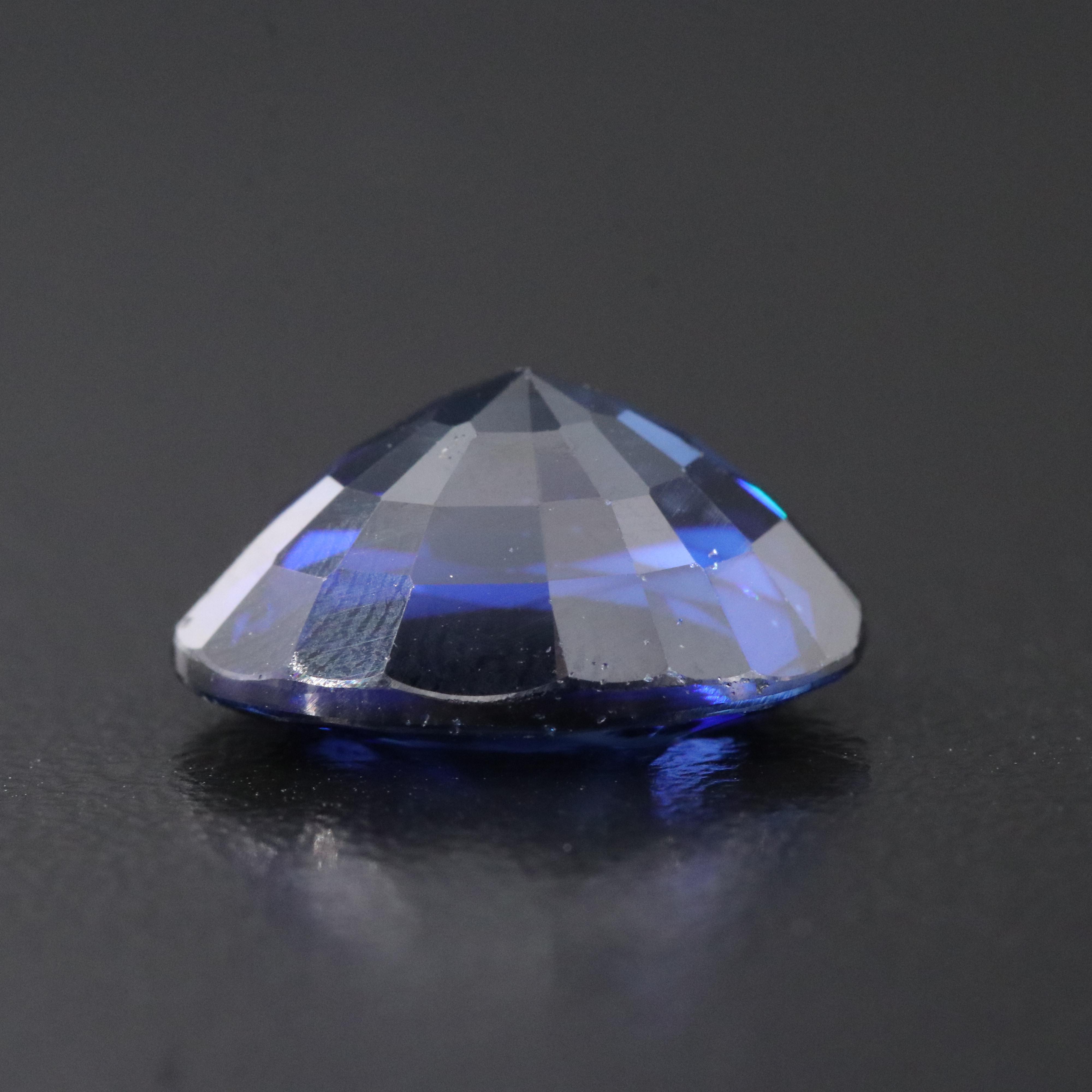 Loose 10.55 CT Lab Grown Sapphire