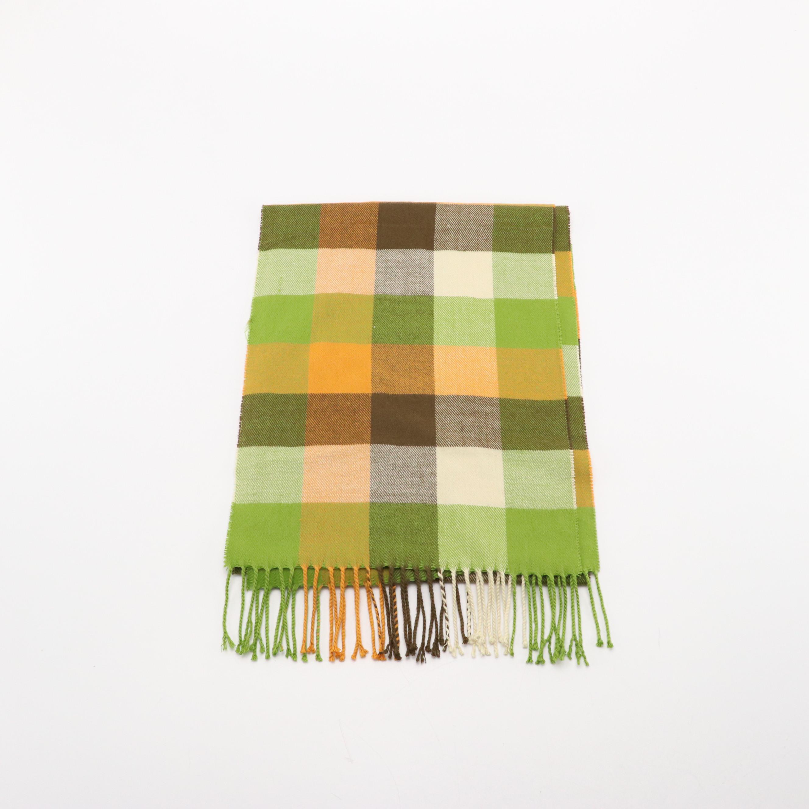 Vintage Maxim Mink Fur Cap, Eribe Lambswool, Other Plaid Cashmere Scarf & More