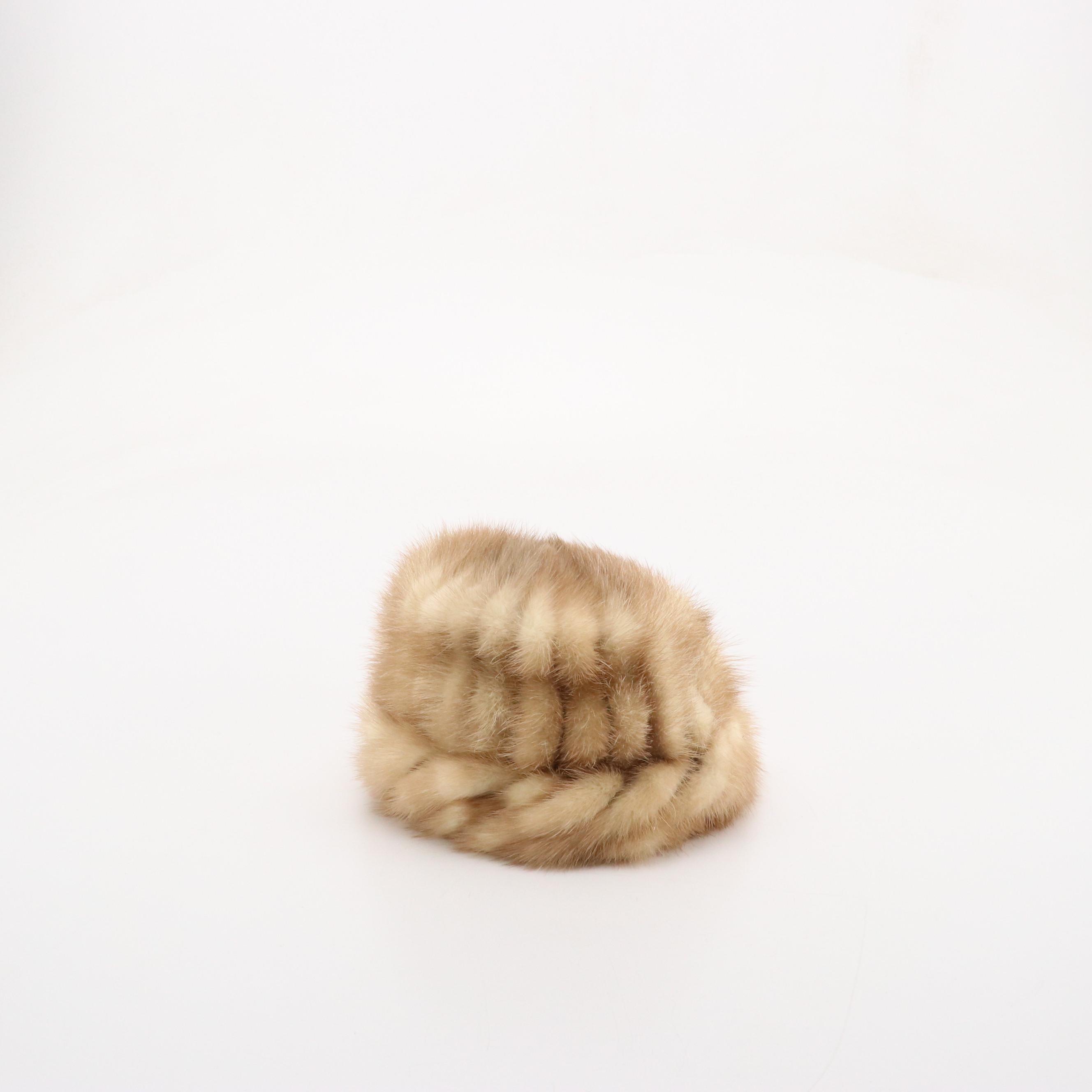 Vintage Maxim Mink Fur Cap, Eribe Lambswool, Other Plaid Cashmere Scarf & More