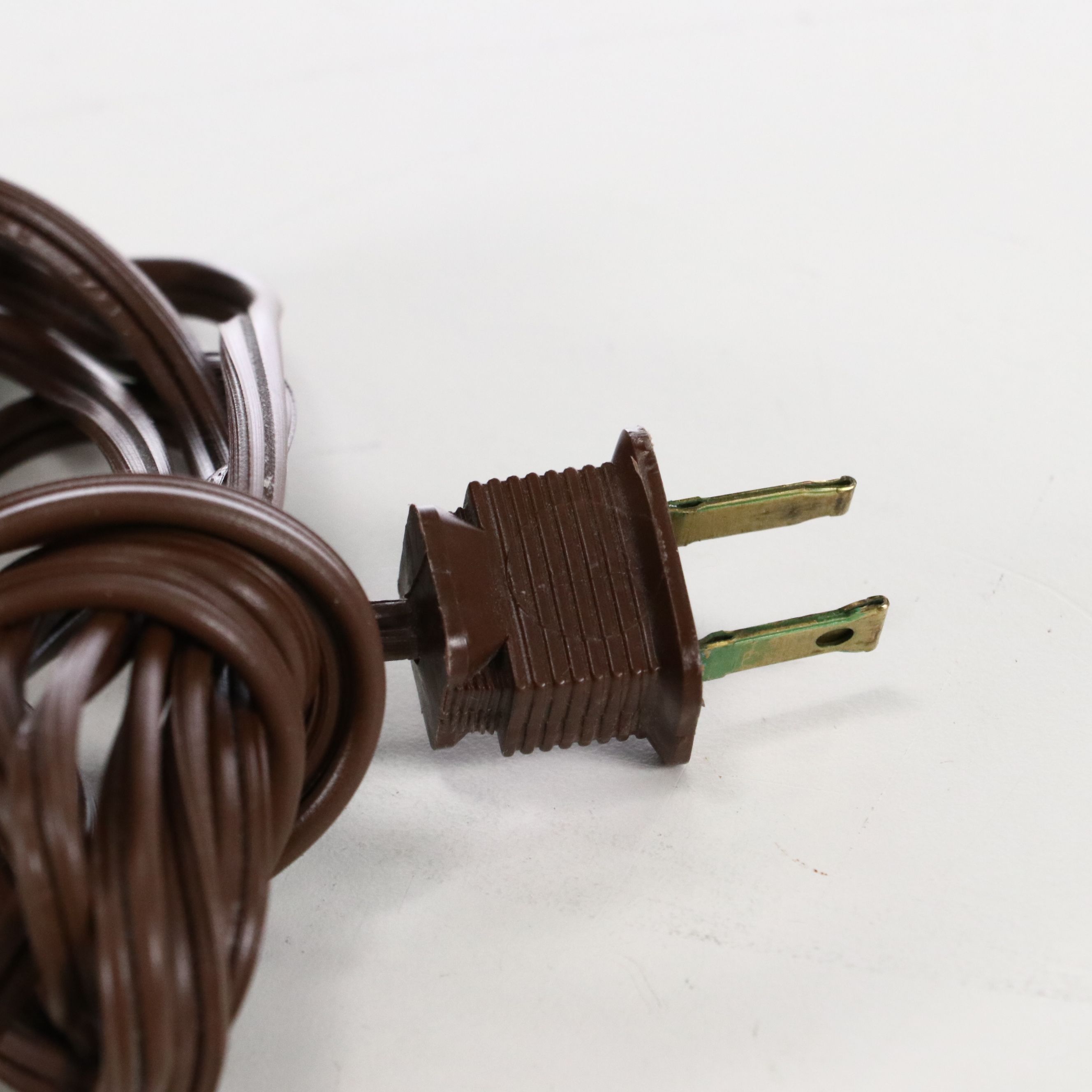 Pair of Stiffel Brass Table Lamps with Silk Square Bell Shades, Vintage