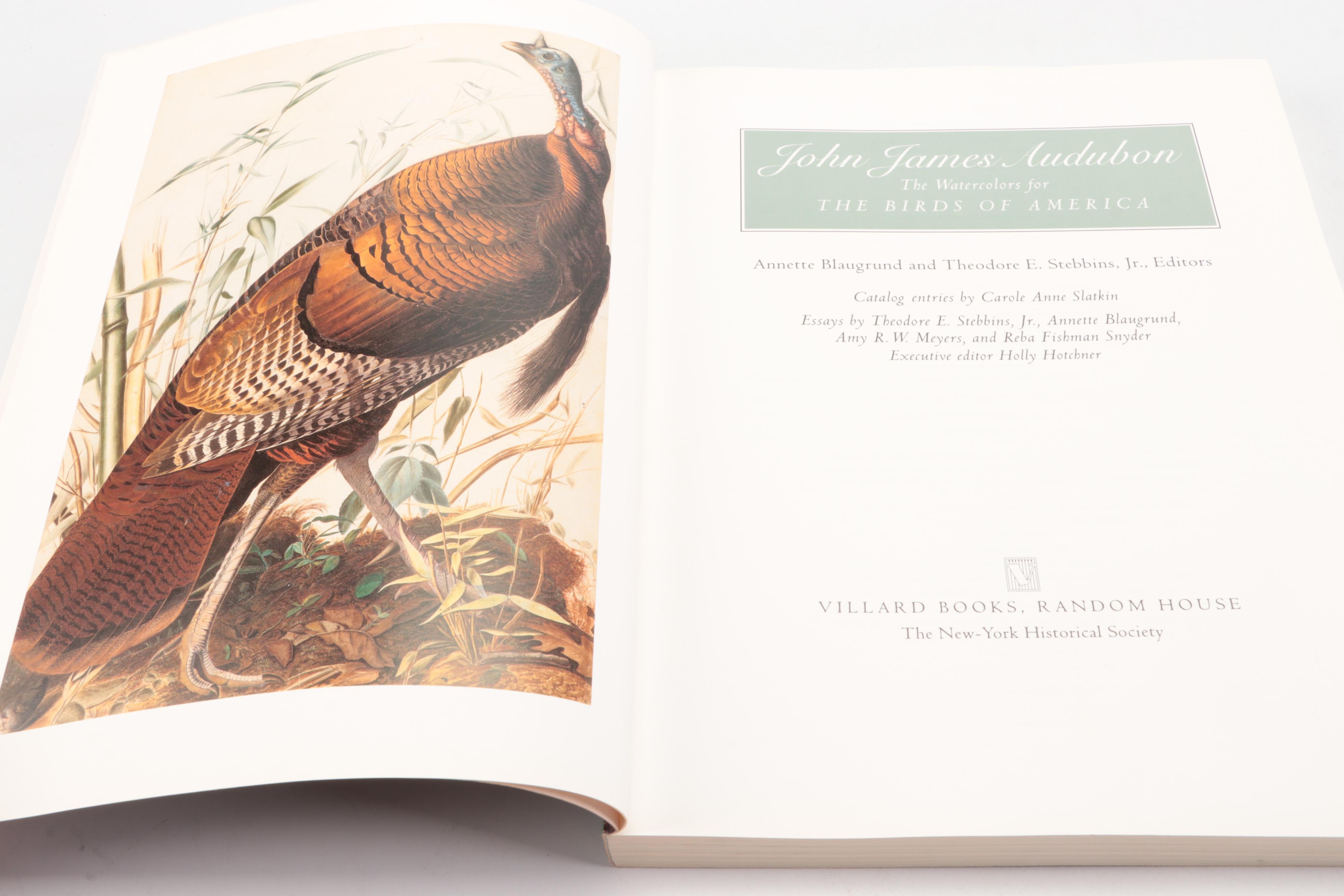 First Printing "John James Audubon: The Watercolors for The Birds of America"