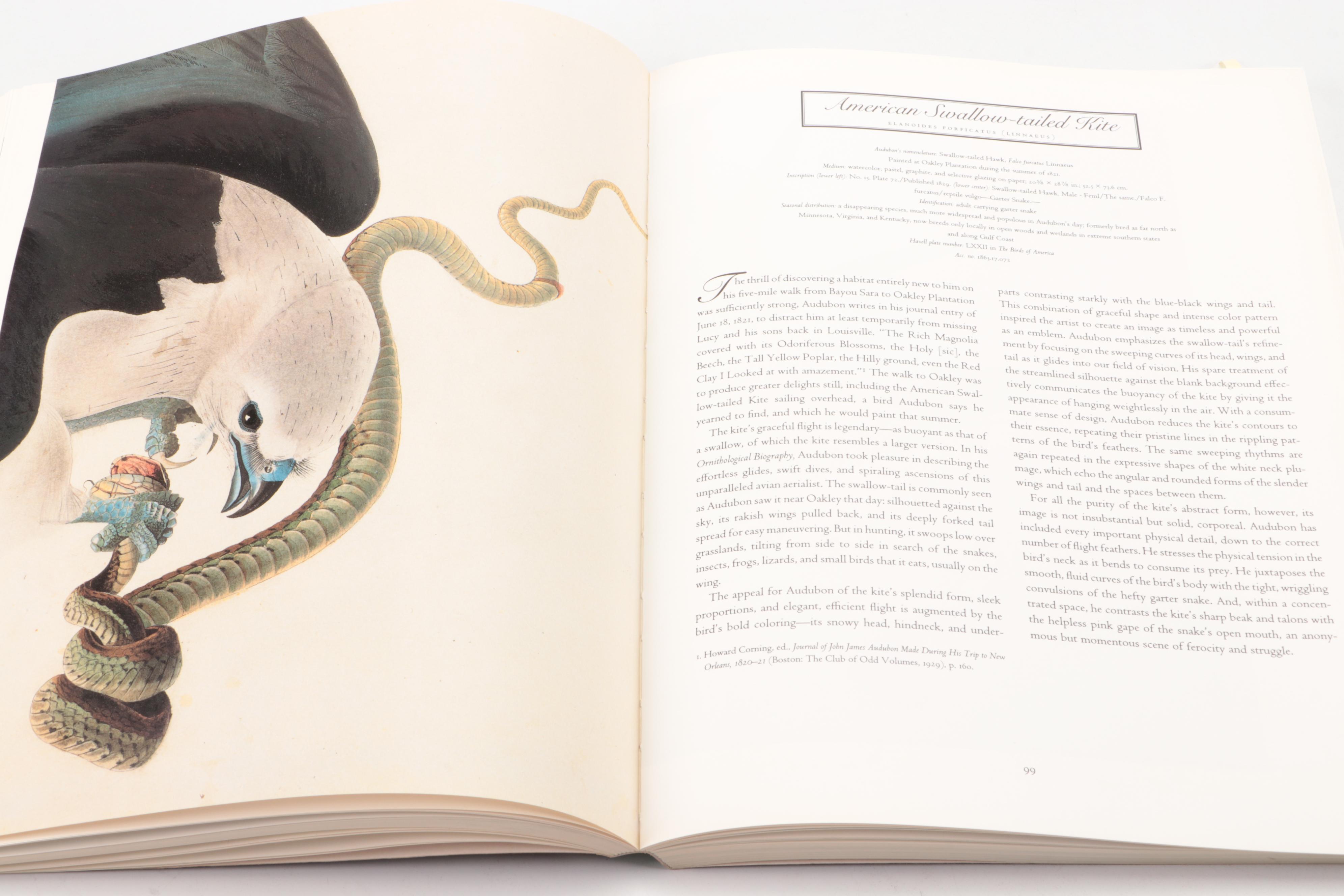 First Printing "John James Audubon: The Watercolors for The Birds of America"