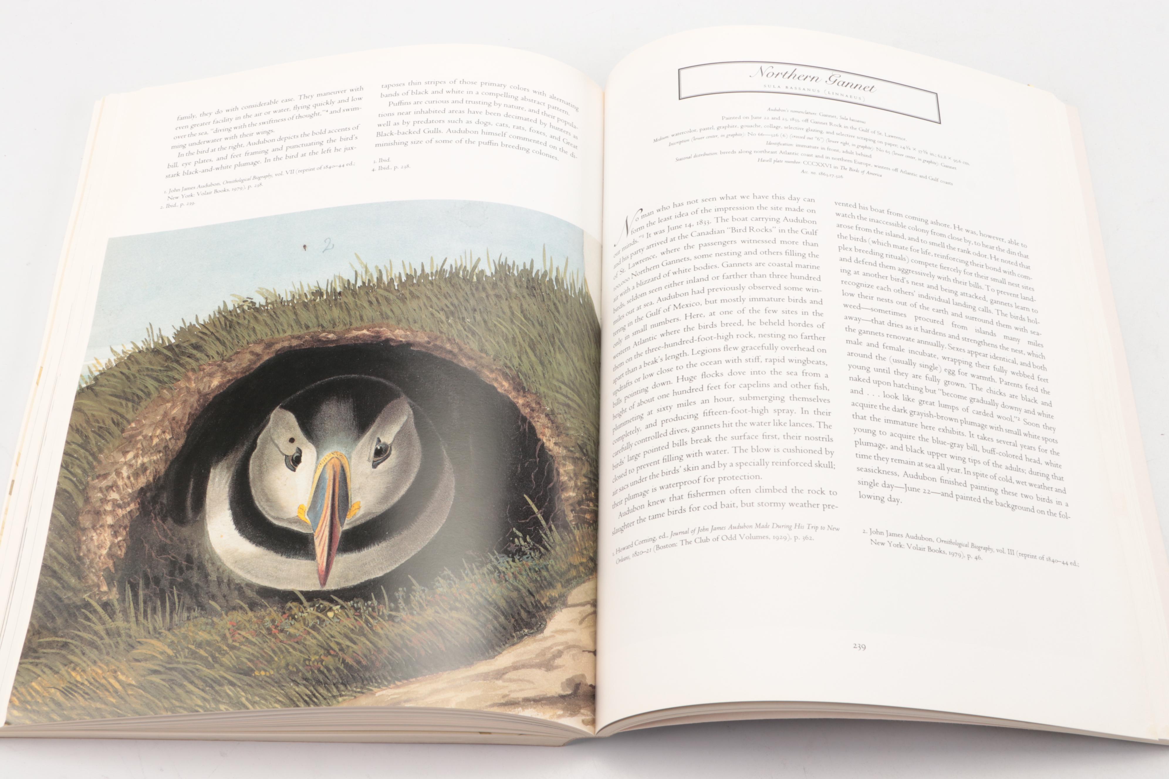First Printing "John James Audubon: The Watercolors for The Birds of America"