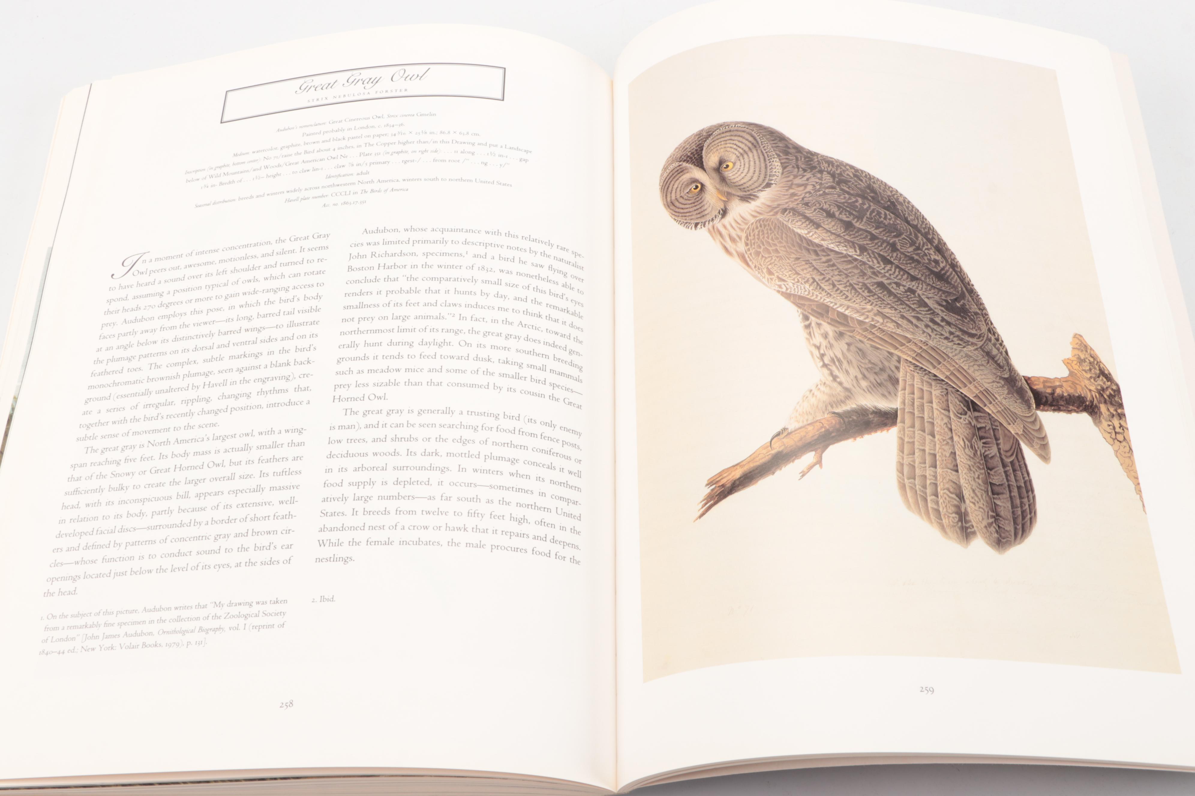 First Printing "John James Audubon: The Watercolors for The Birds of America"