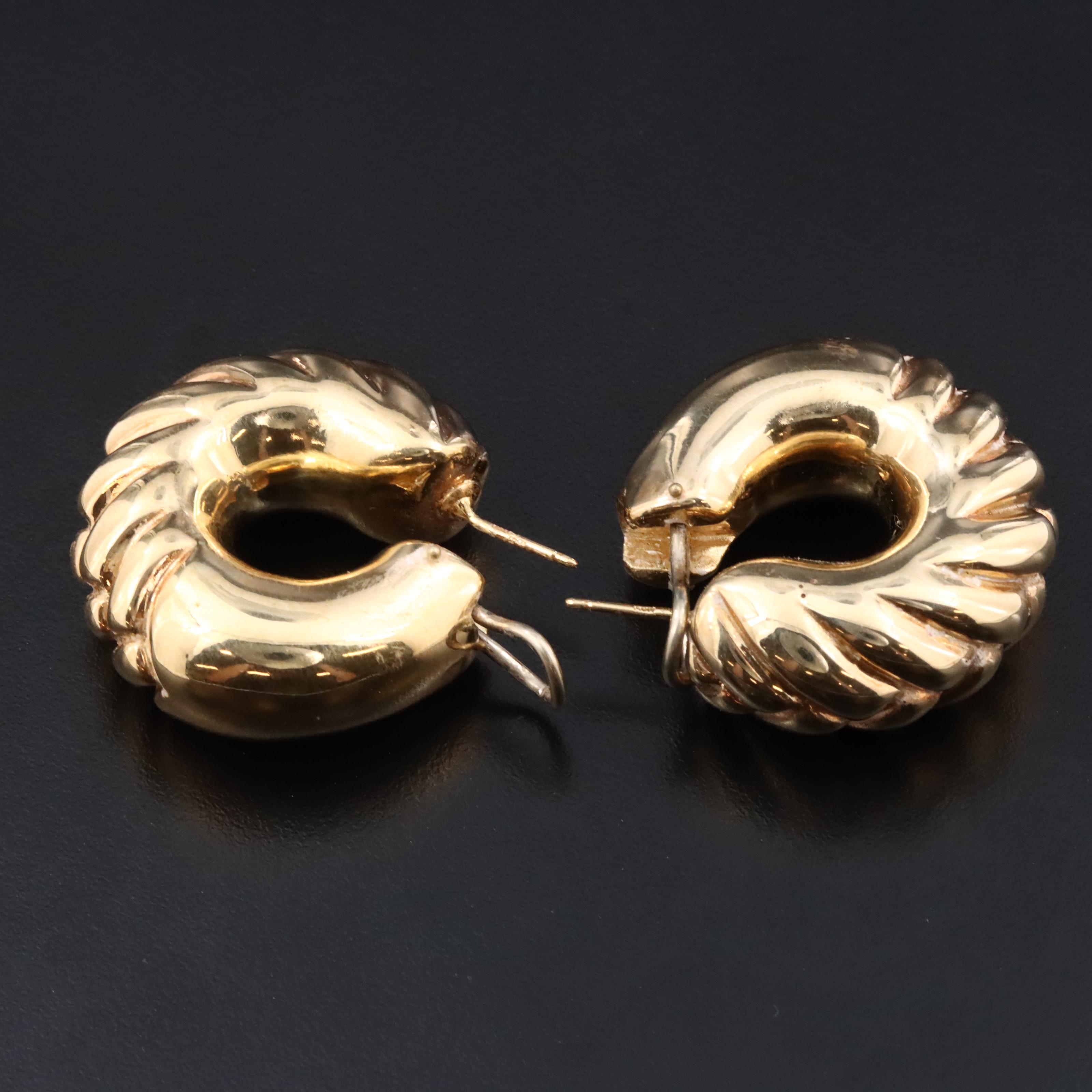 Electroform Braided Hoop Earrings