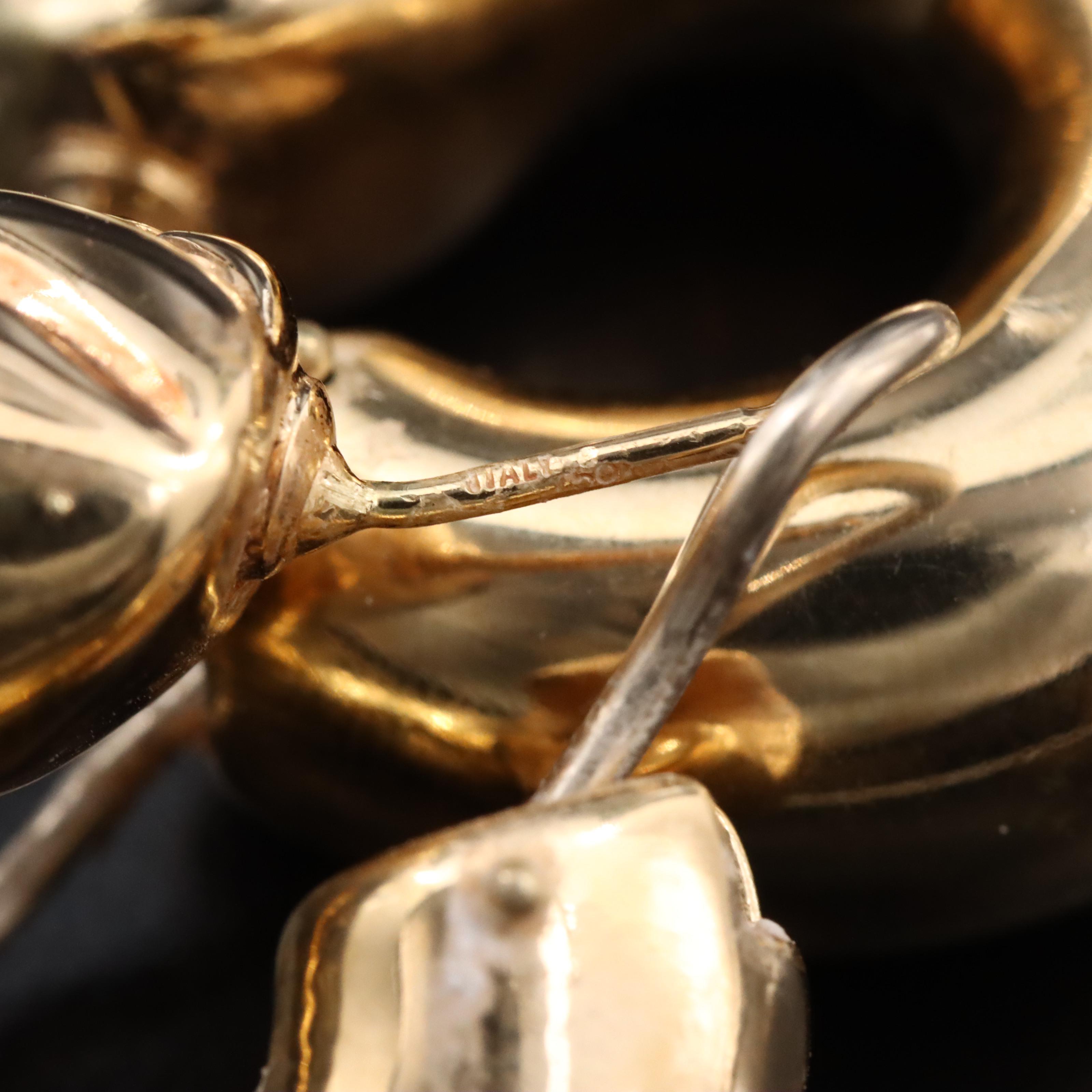 Electroform Braided Hoop Earrings