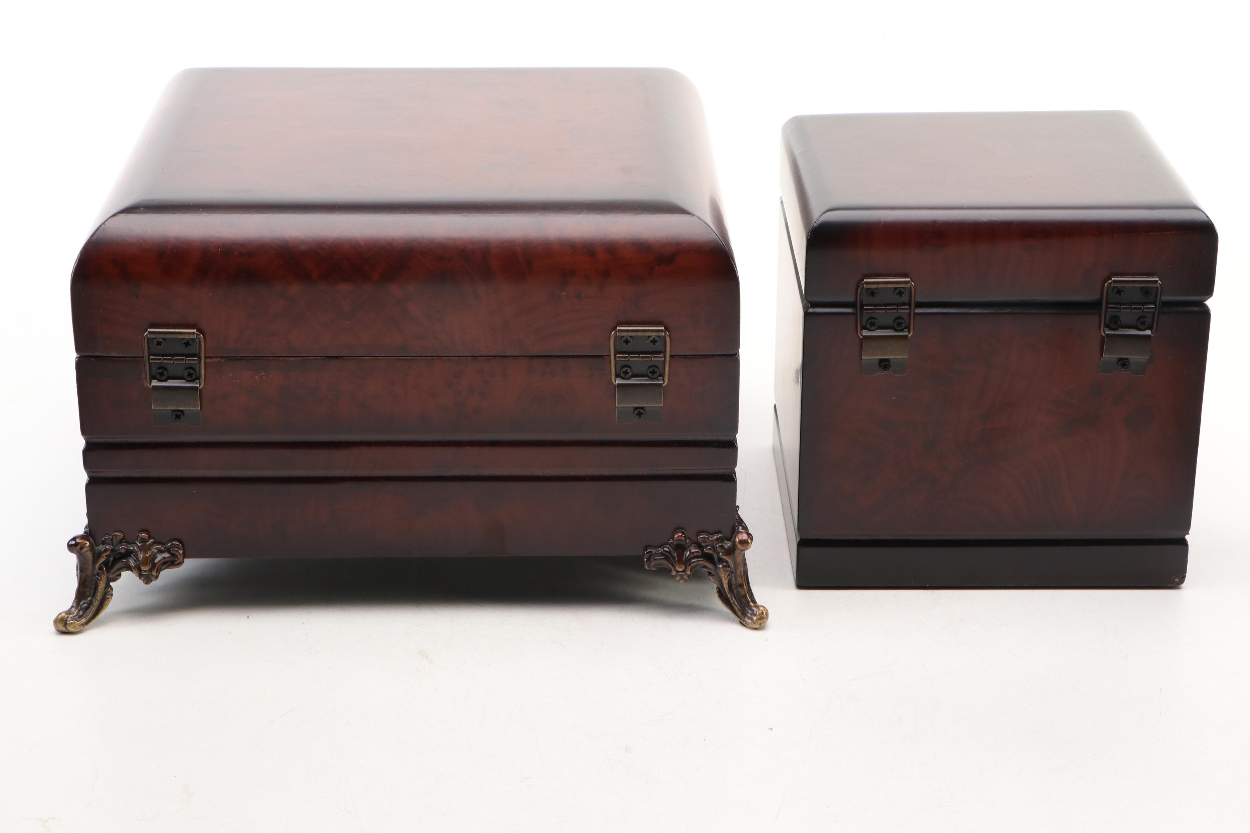 Bombay Company and Other Gloss Wood Storage Boxes