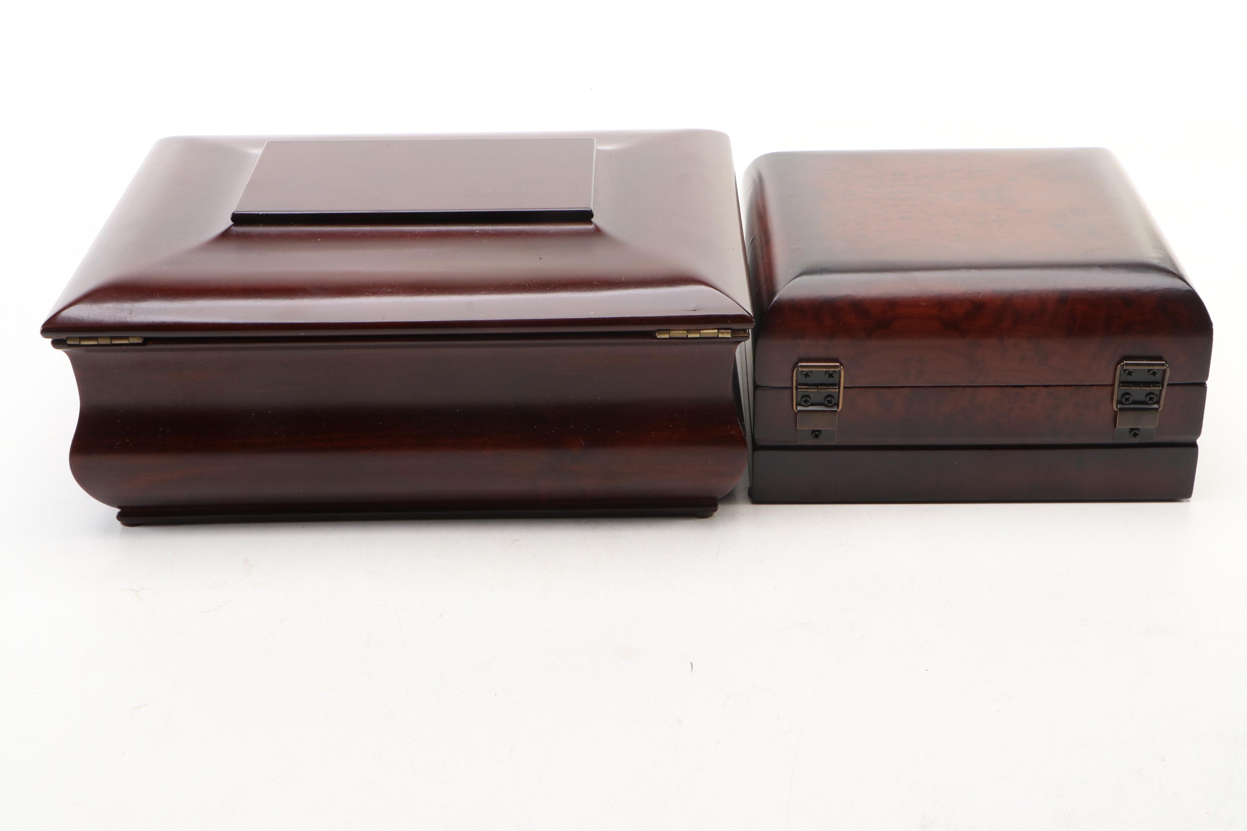 Bombay Company and Other Gloss Wood Storage Boxes