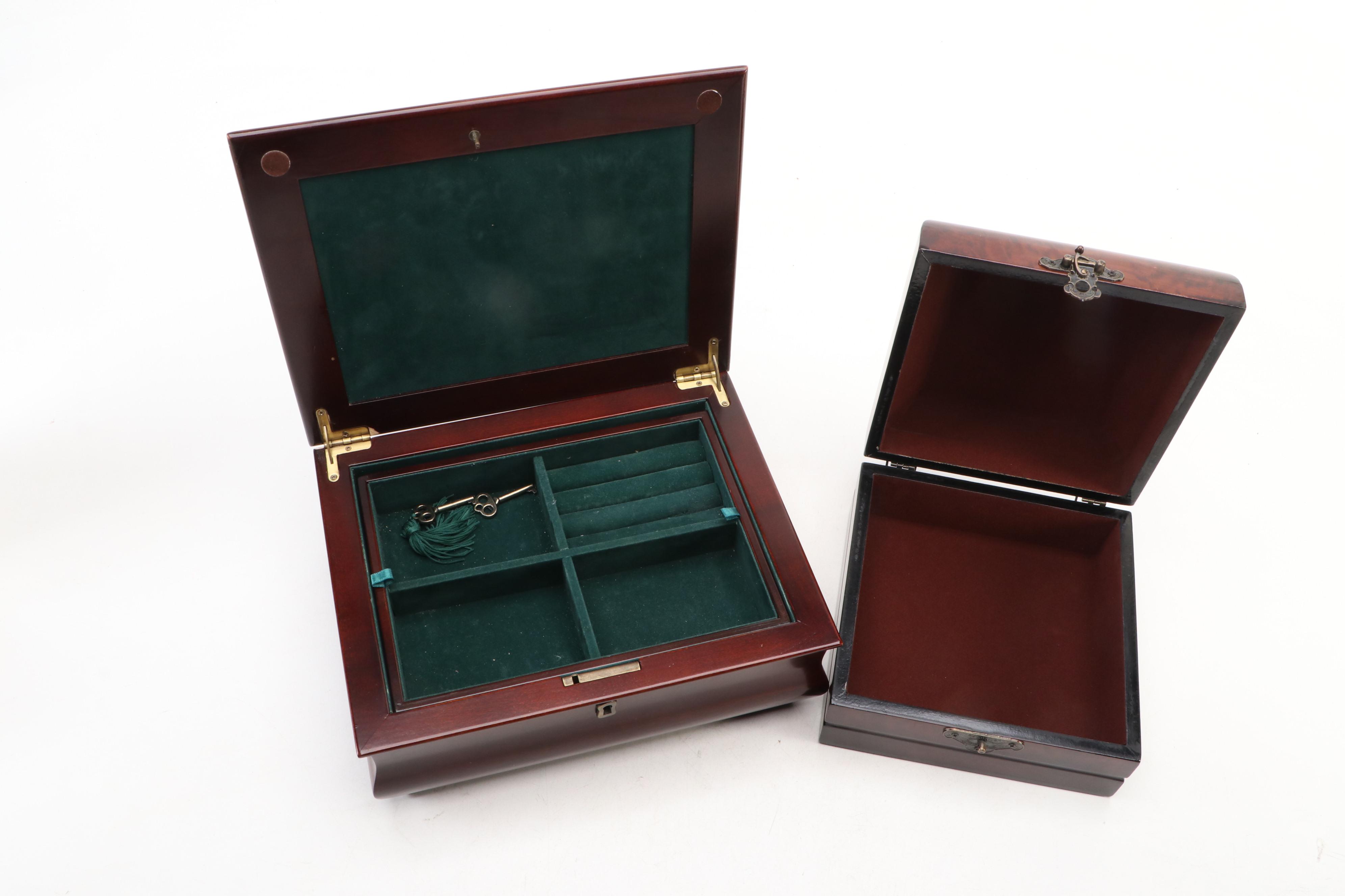 Bombay Company and Other Gloss Wood Storage Boxes