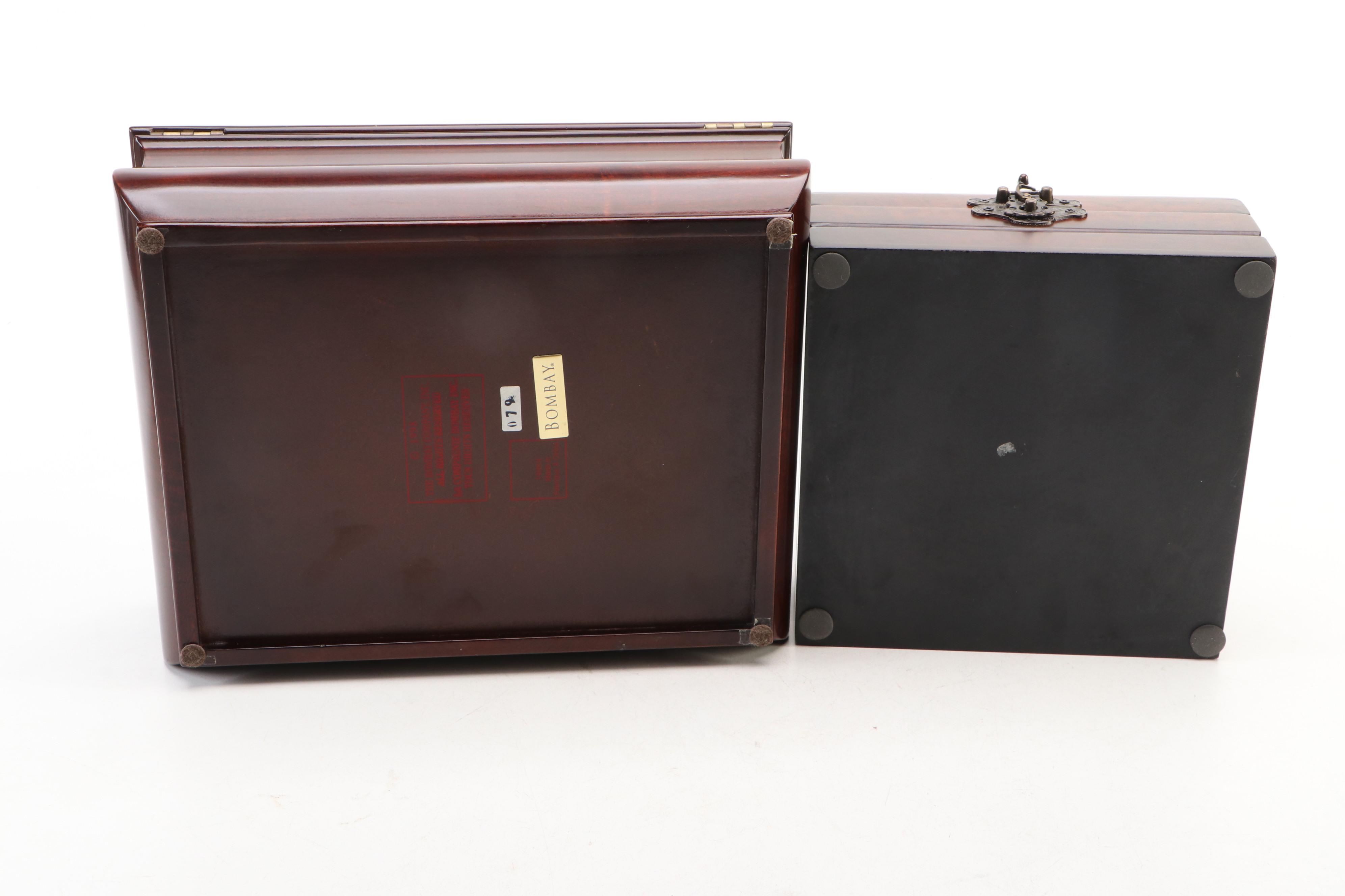 Bombay Company and Other Gloss Wood Storage Boxes