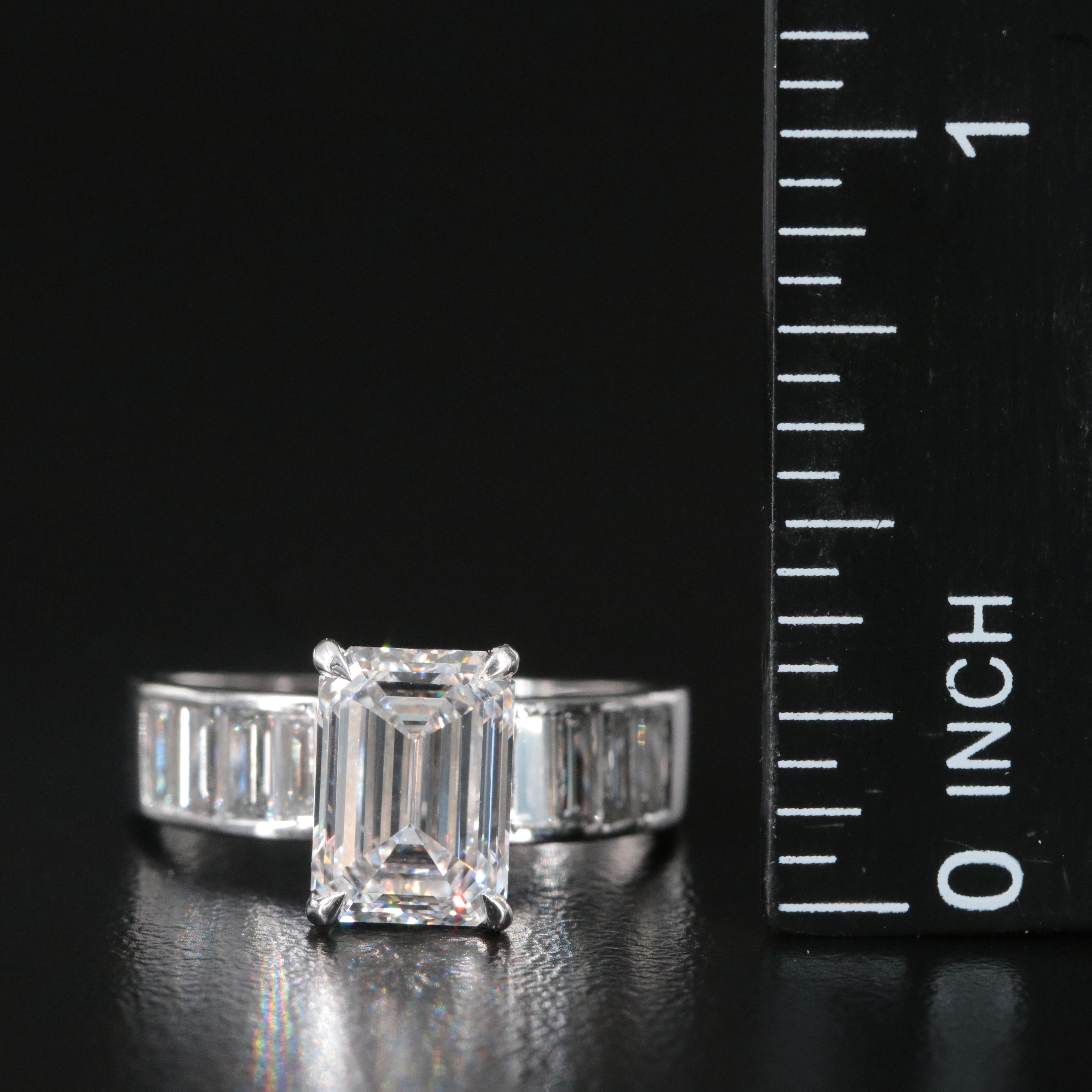 14K 3.46 CTW Lab Grown Diamond Ring with IGI Report