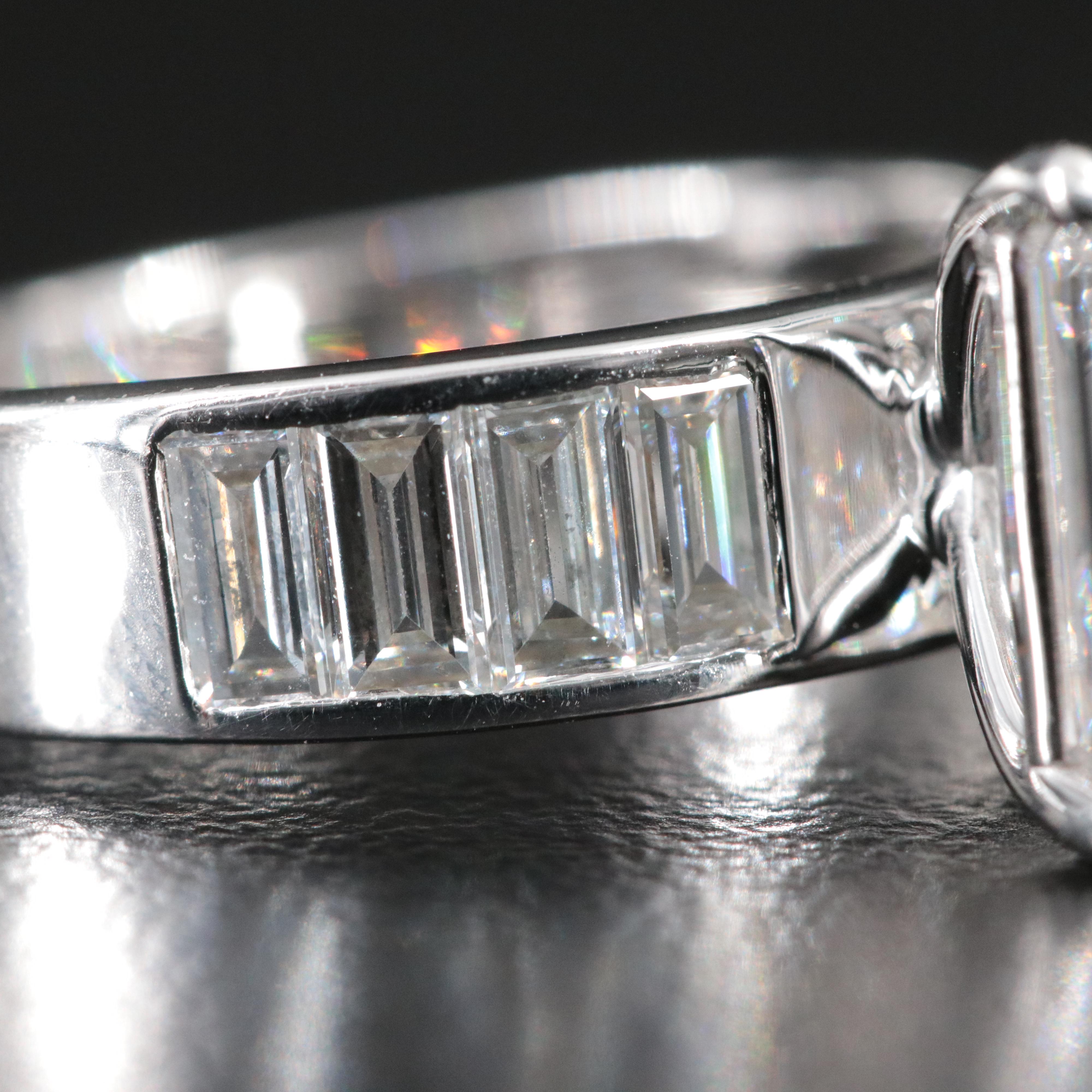 14K 3.46 CTW Lab Grown Diamond Ring with IGI Report