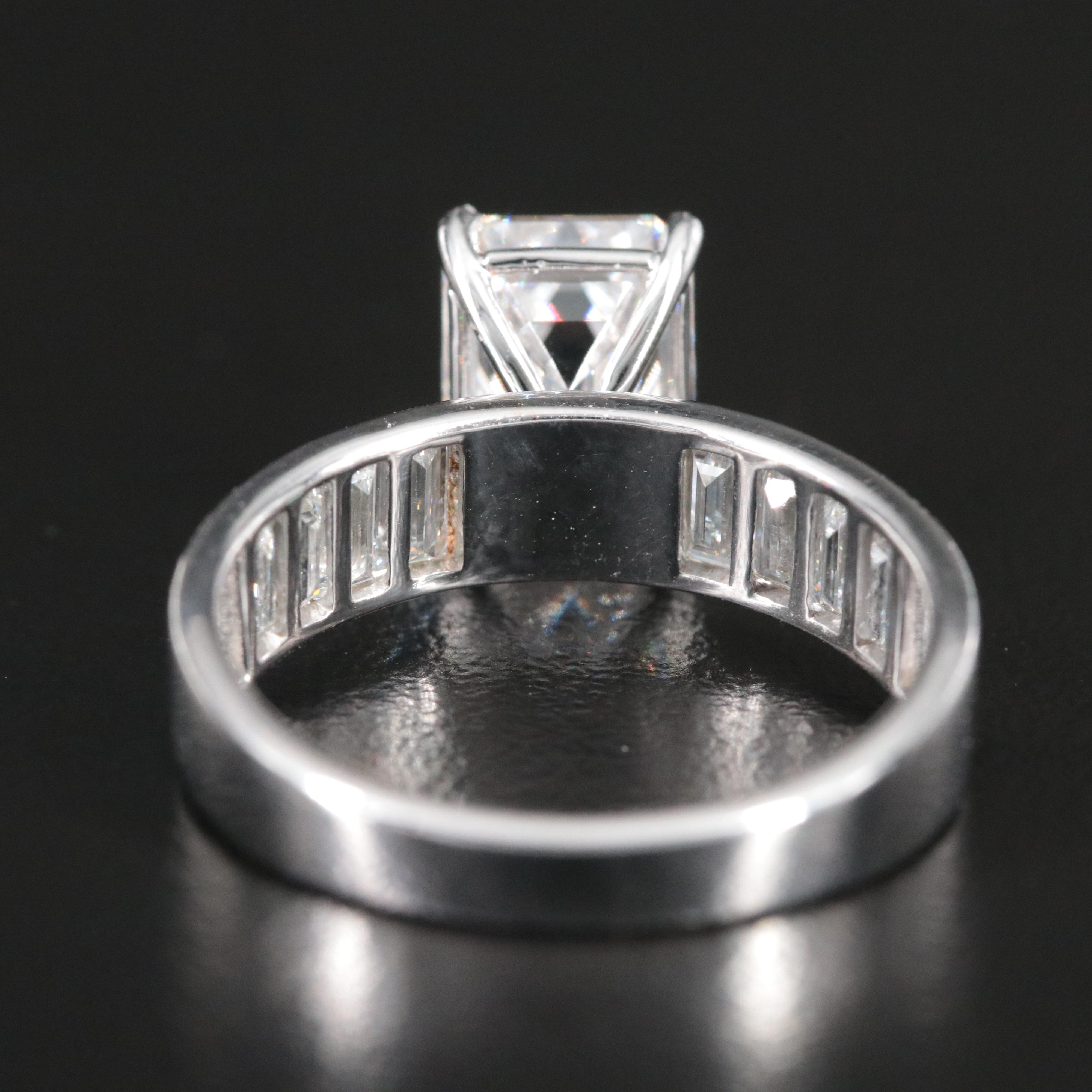 14K 3.46 CTW Lab Grown Diamond Ring with IGI Report