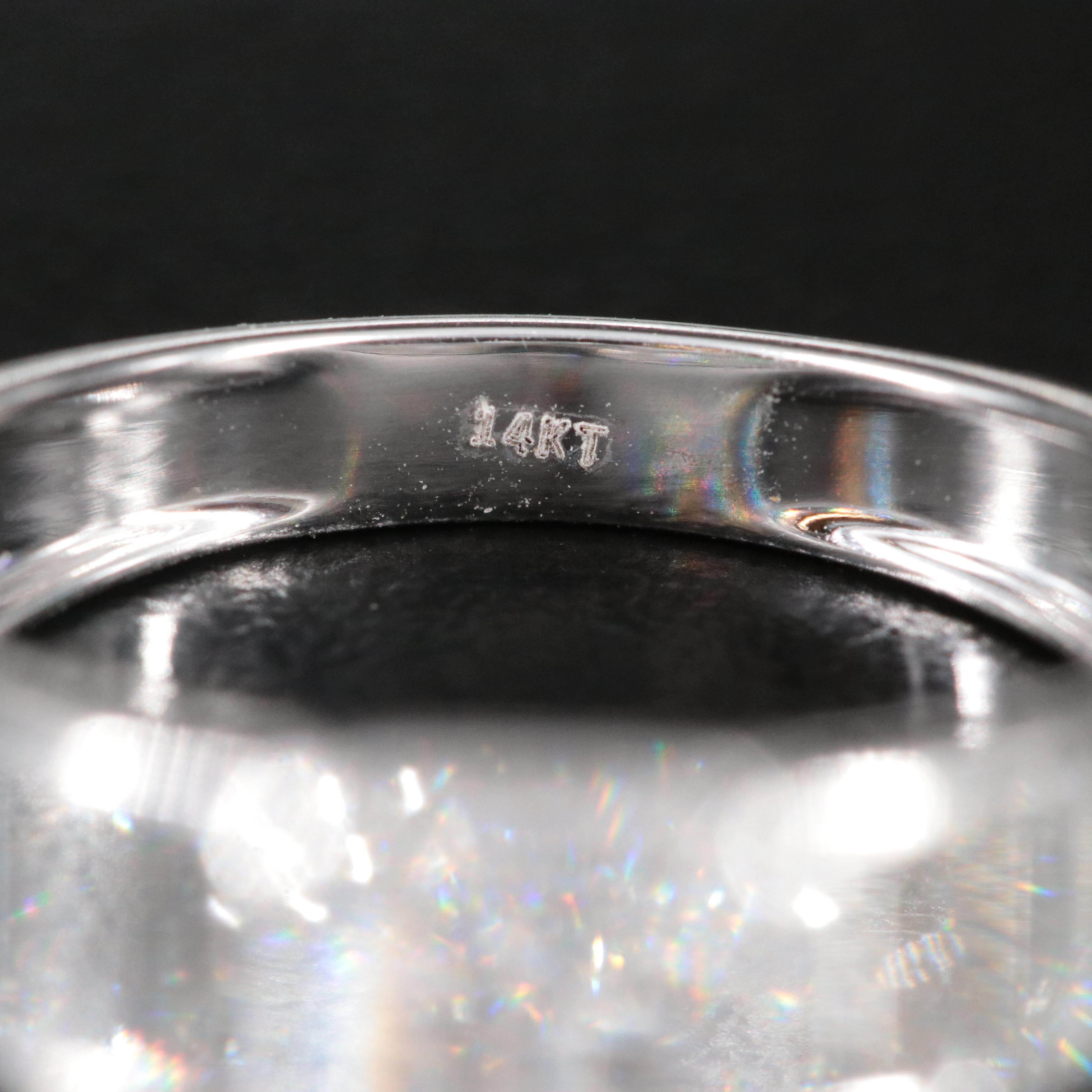 14K 3.46 CTW Lab Grown Diamond Ring with IGI Report