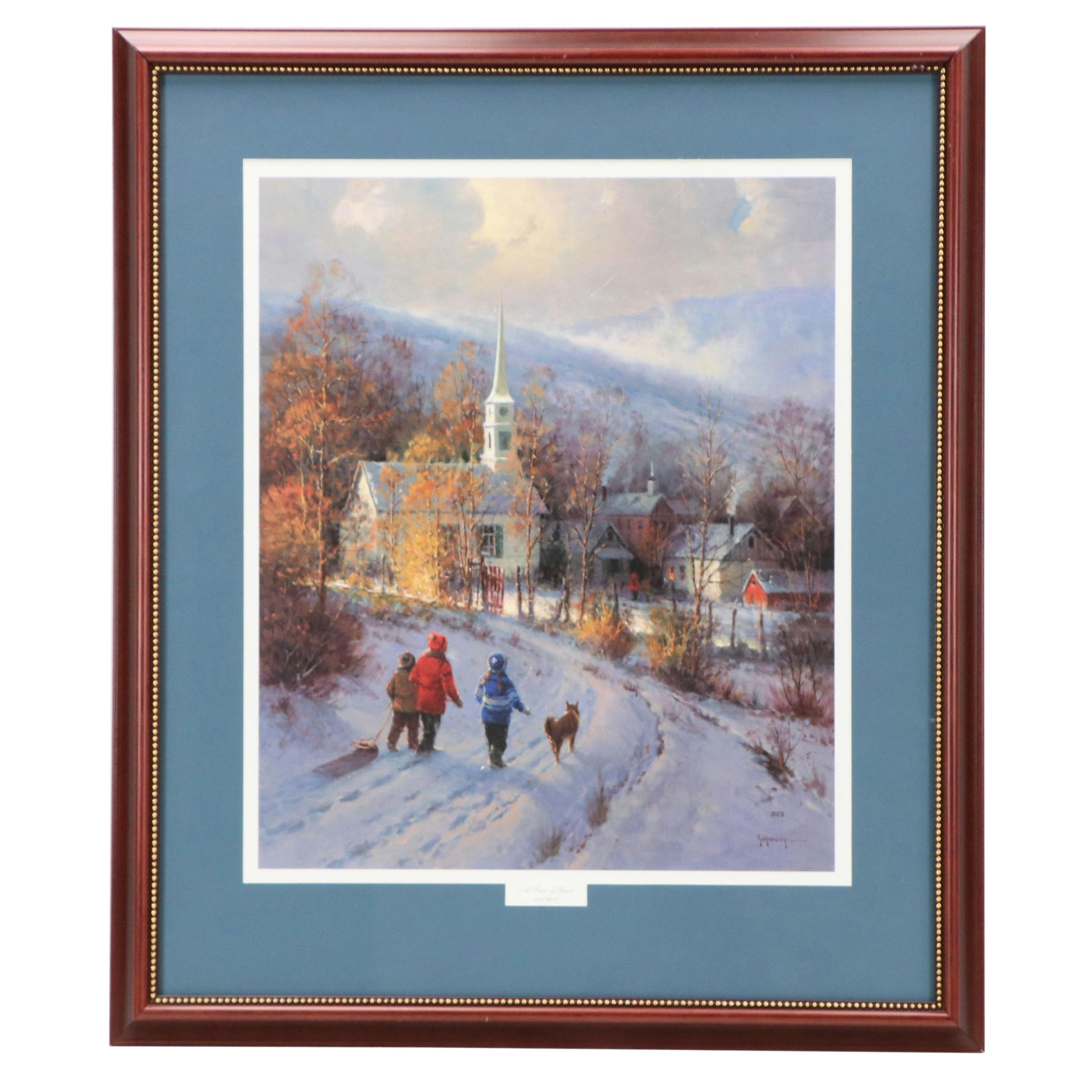 Focus on the Family Offset Lithograph After G. Harvey "A Time of Grace," 1997