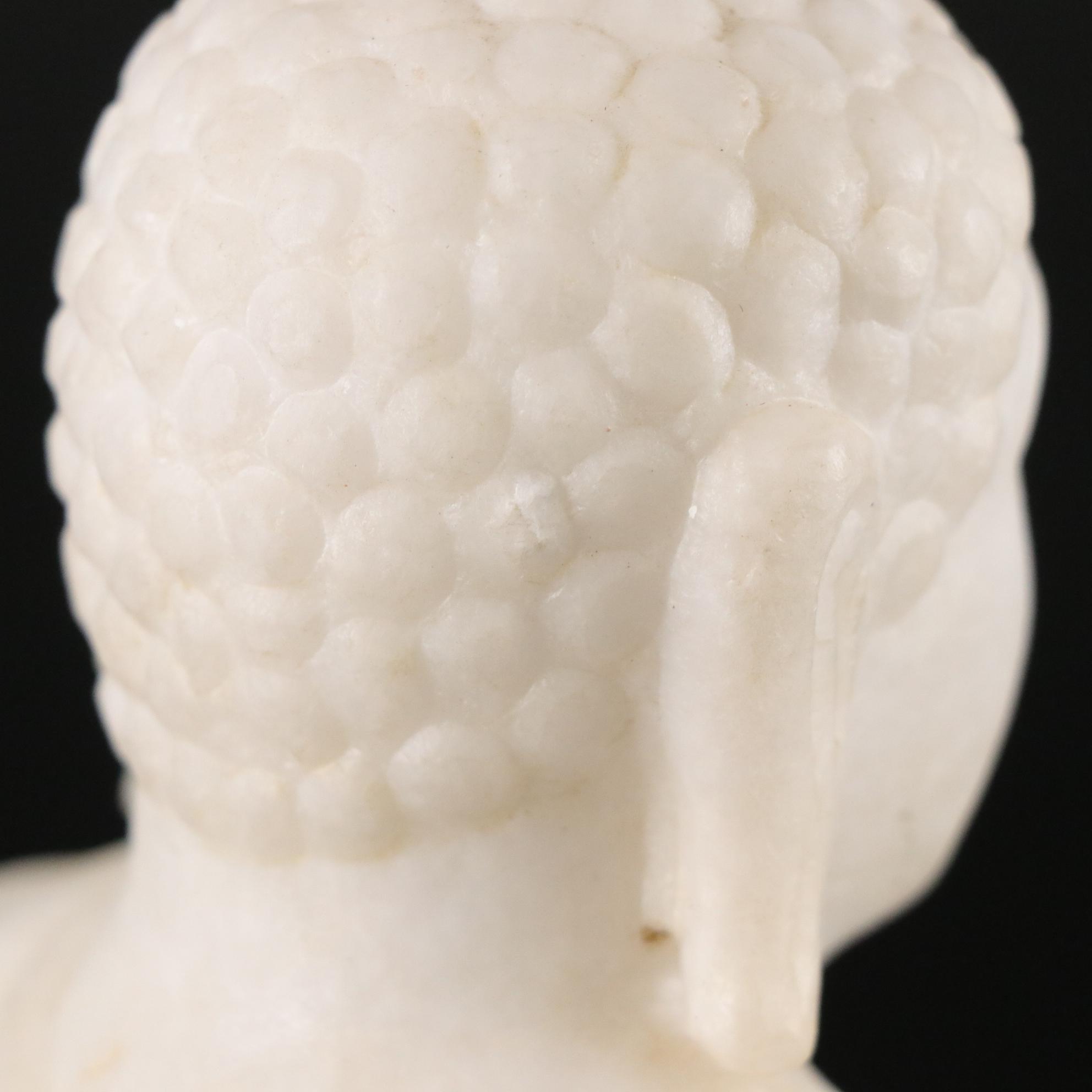 Carved Marble Buddhist Statues