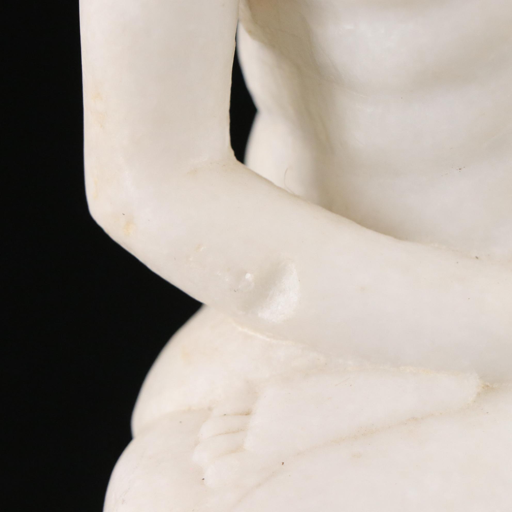 Carved Marble Buddhist Statues