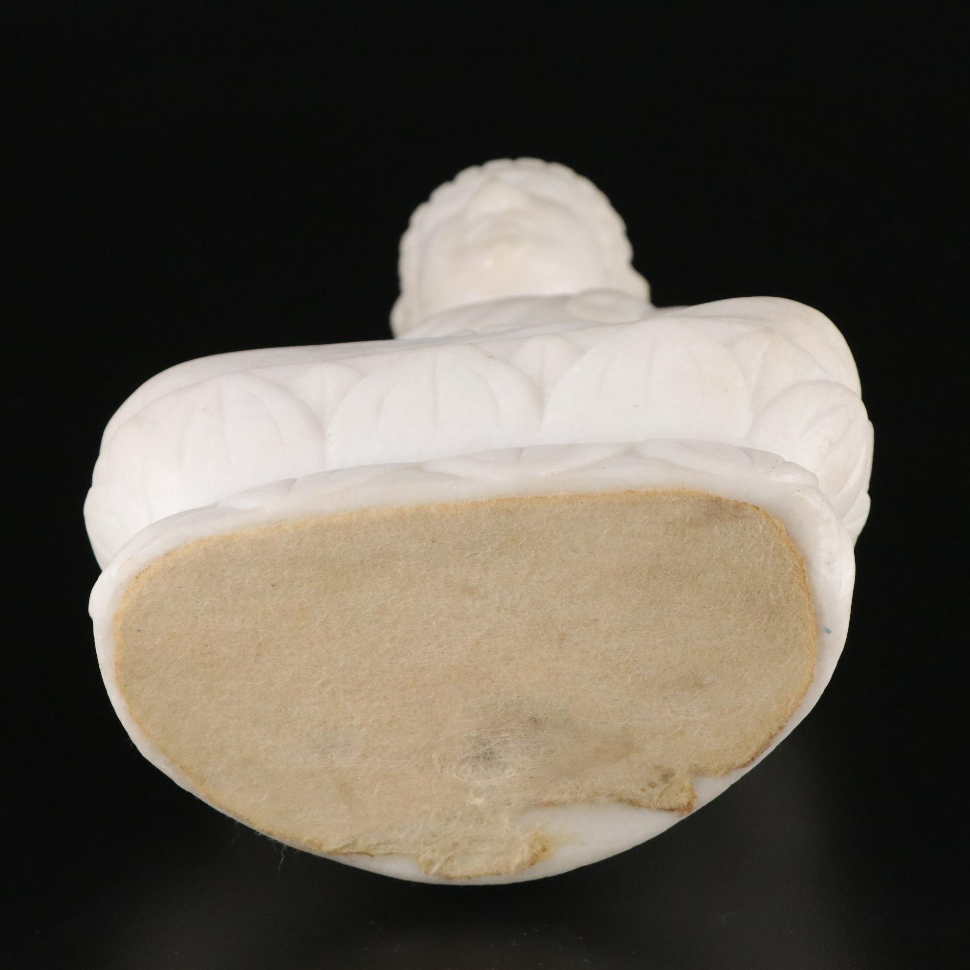 Carved Marble Buddhist Statues