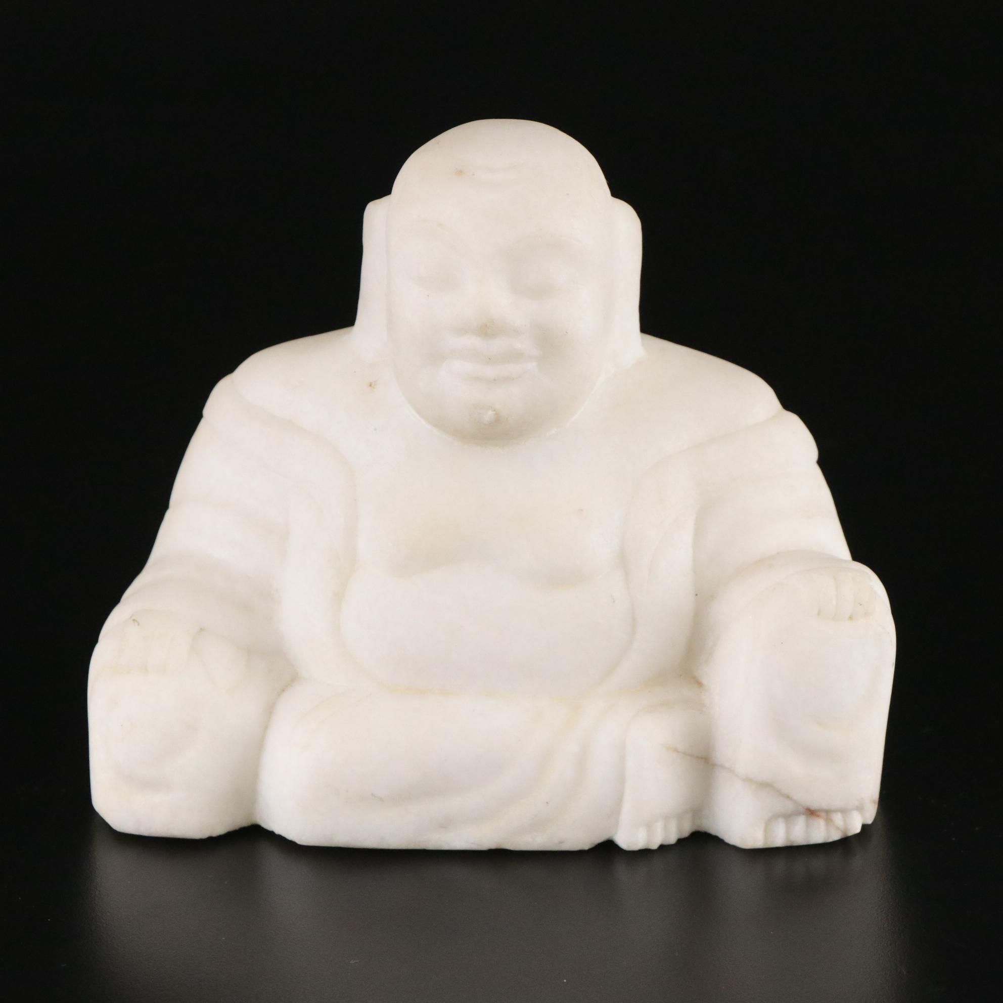 Carved Marble Buddhist Statues