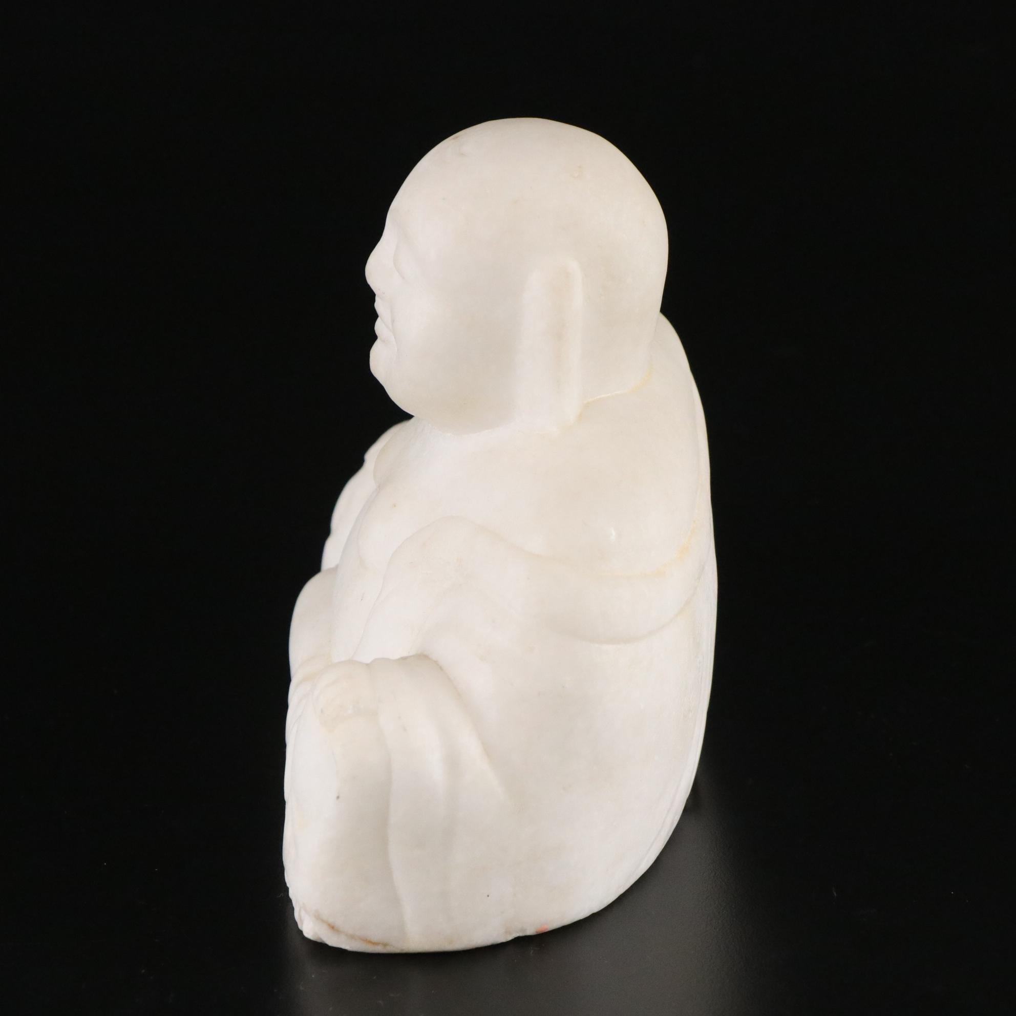 Carved Marble Buddhist Statues