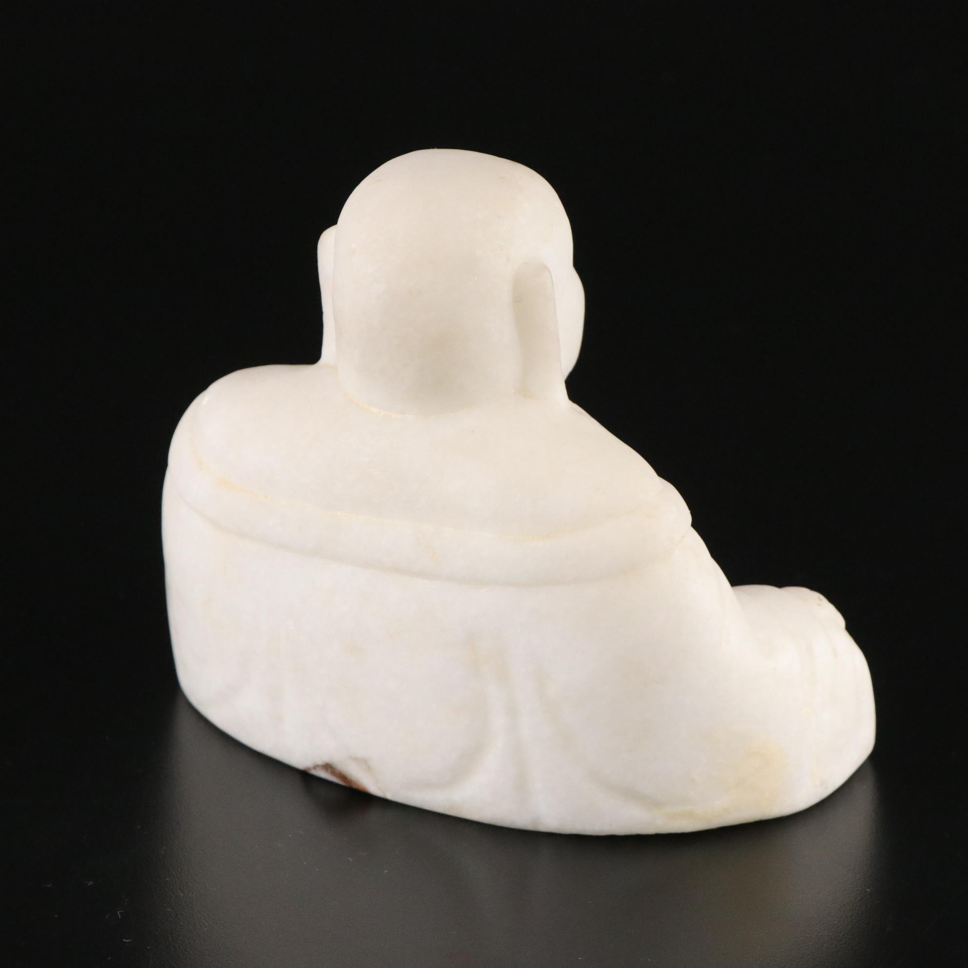 Carved Marble Buddhist Statues