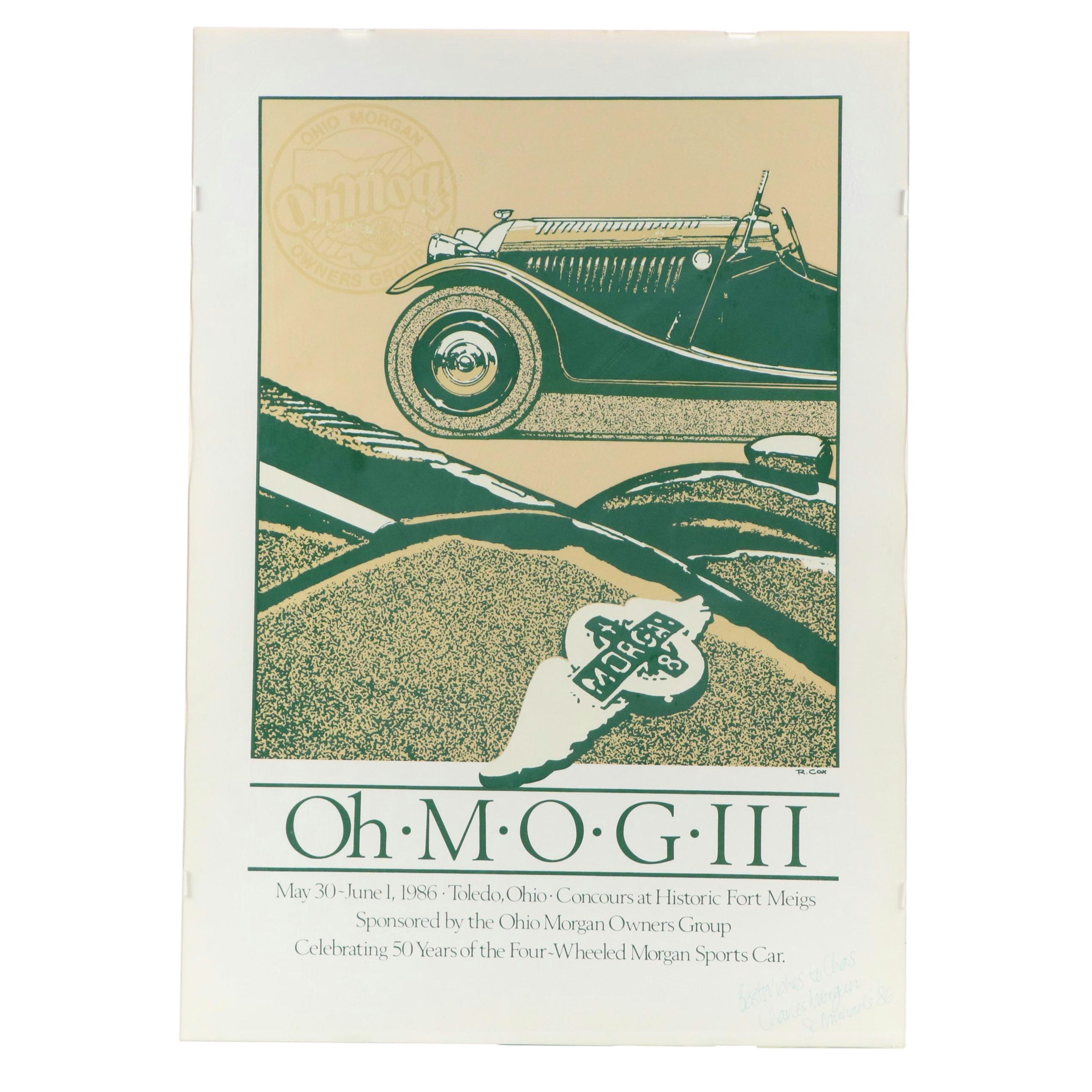 Ohio Morgan Owner's Group Serigraph Designed by R. Cox, 1986