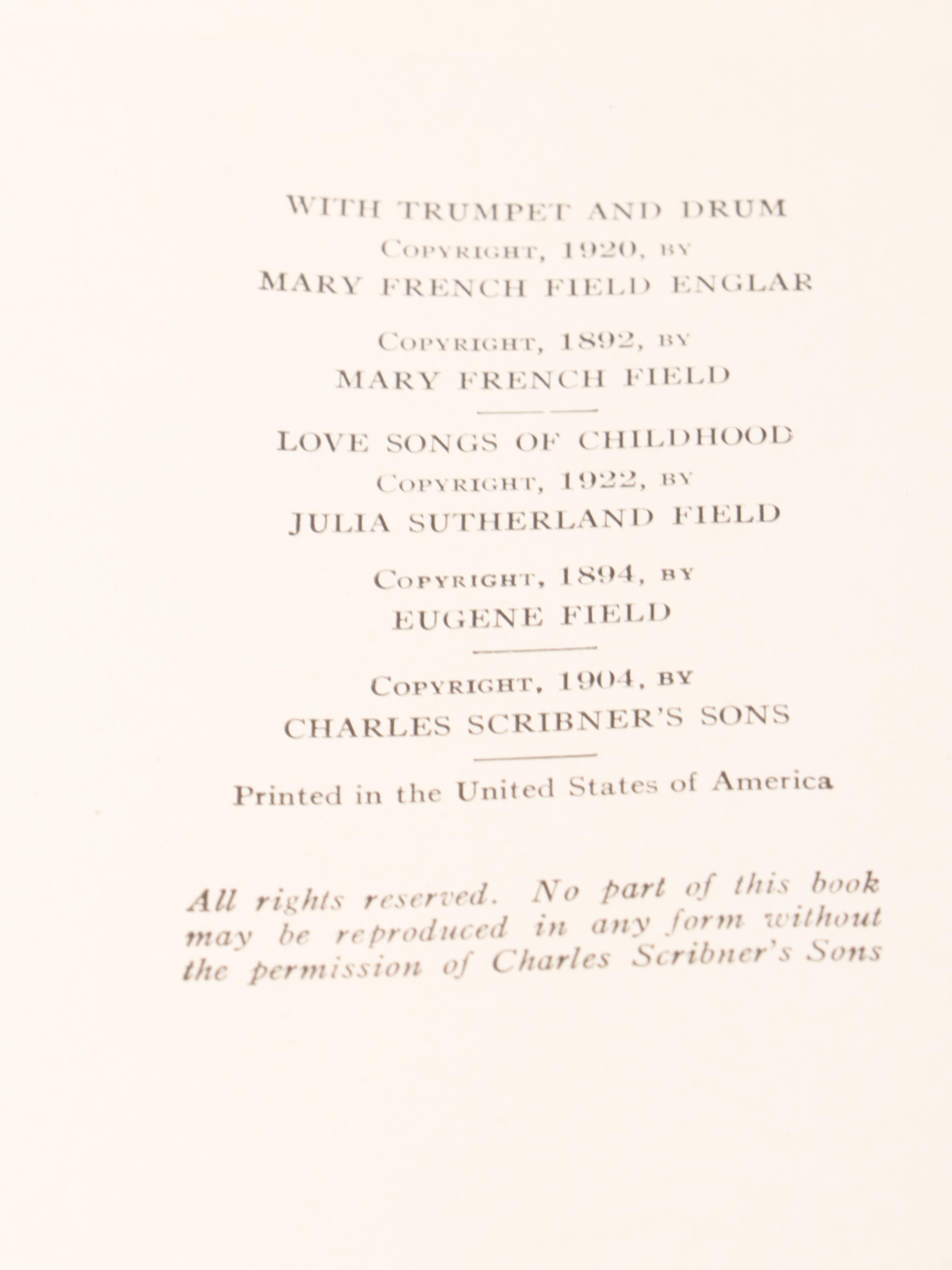 Maxfield Parrish Illustrated First Edition "Poems of Childhood" by Eugene Field