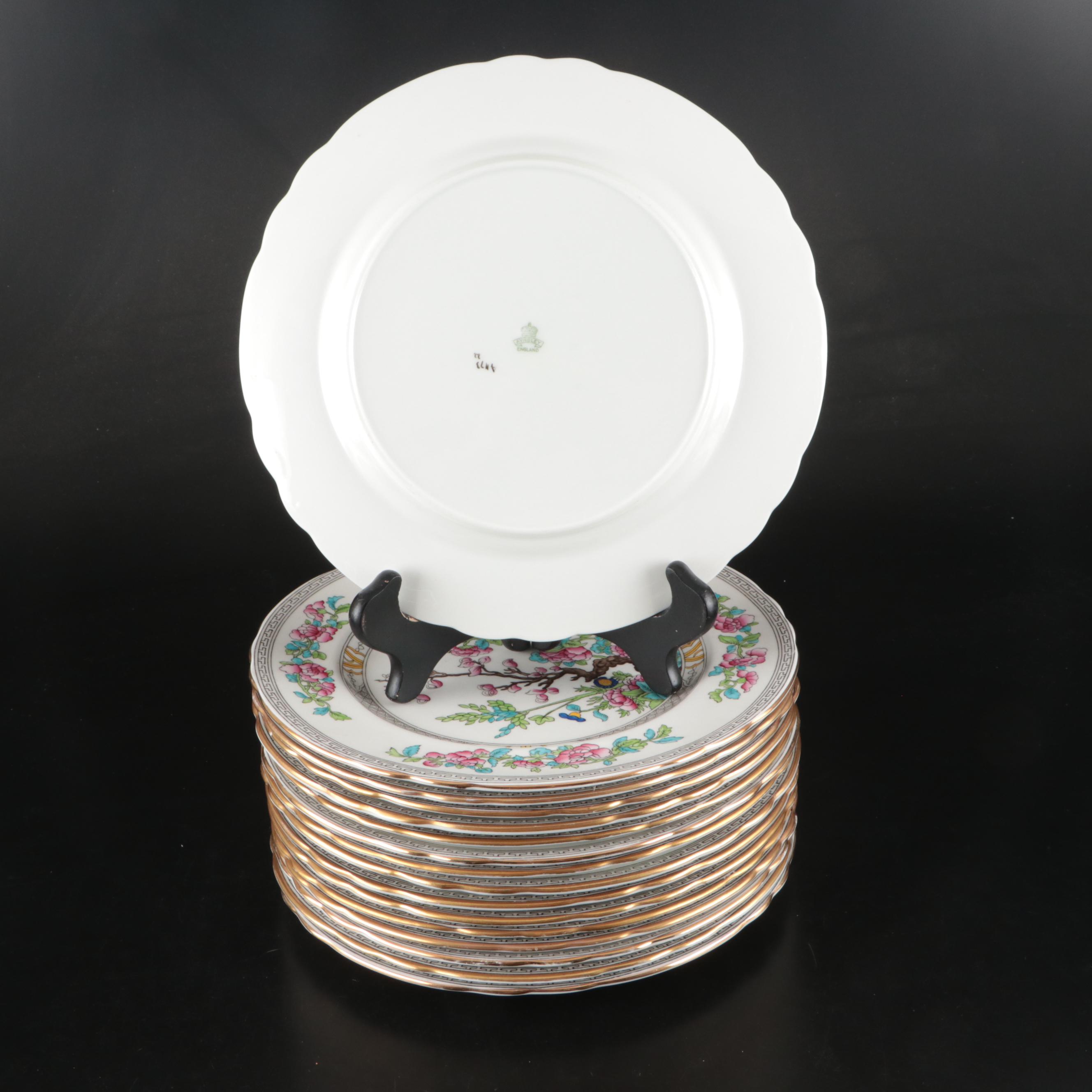 Aynsley English Bone China "Indian Tree" Dinnerware, Early to Mid-20th Century