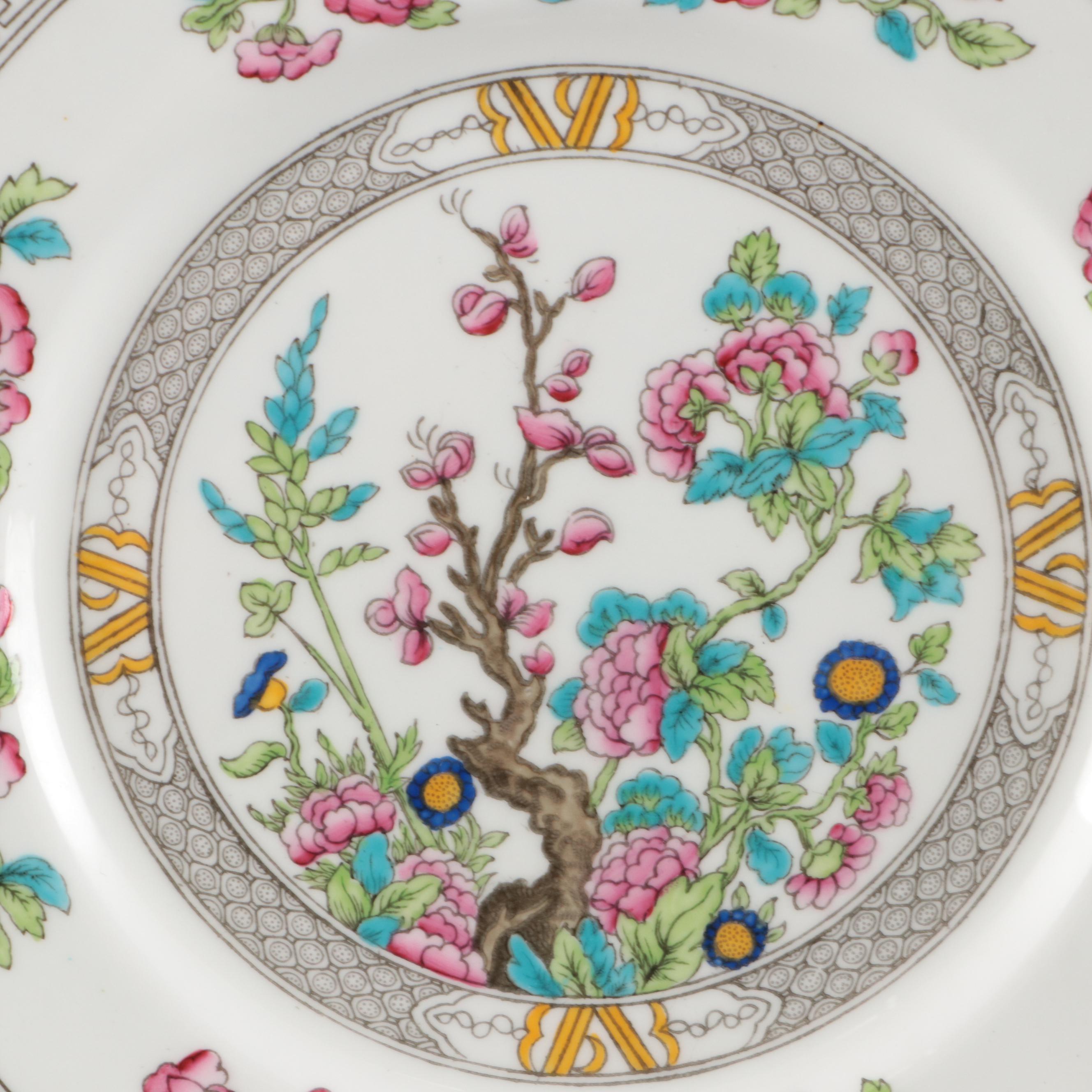Aynsley English Bone China "Indian Tree" Dinnerware, Early to Mid-20th Century