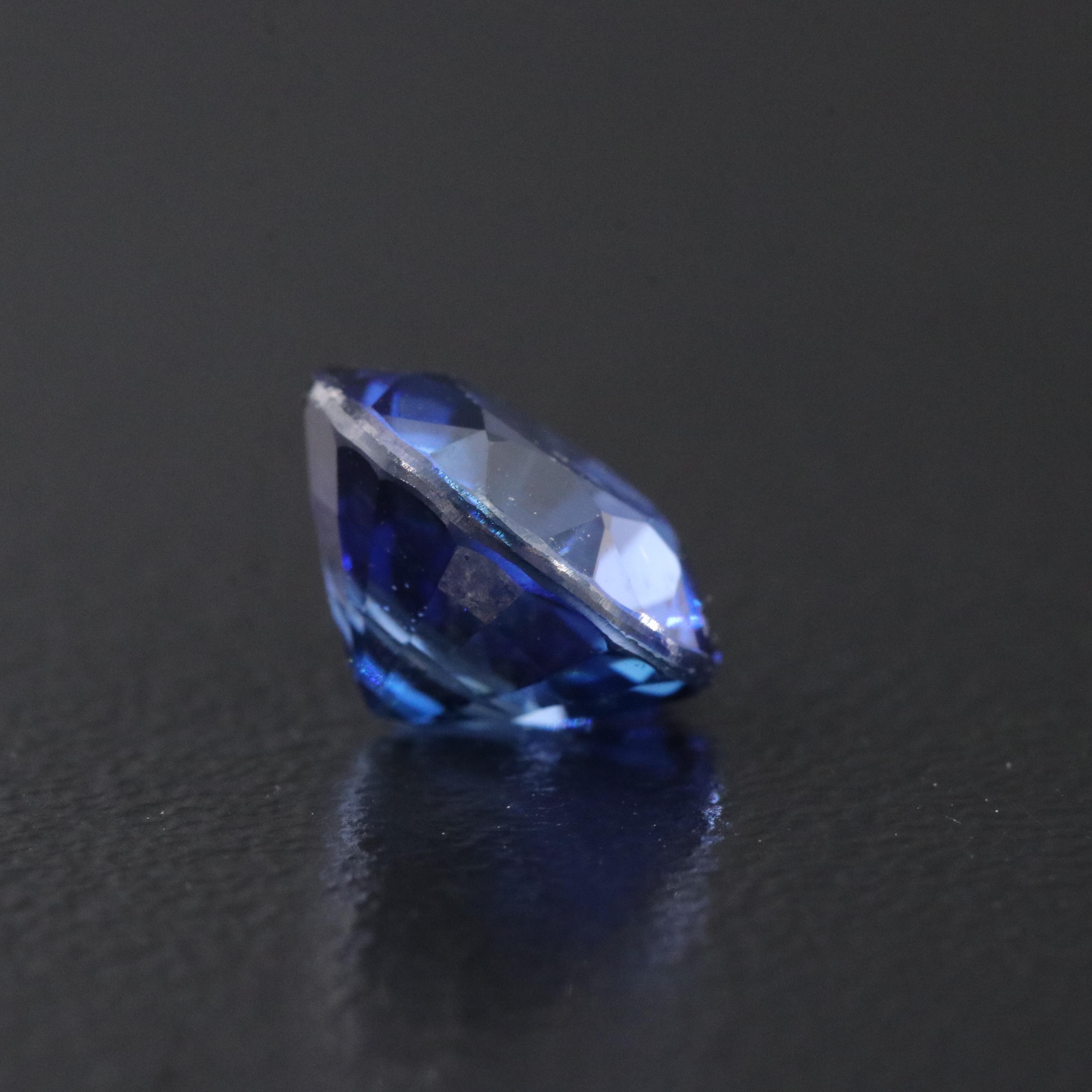 Loose 2.73 CT Lab Grown Sapphire